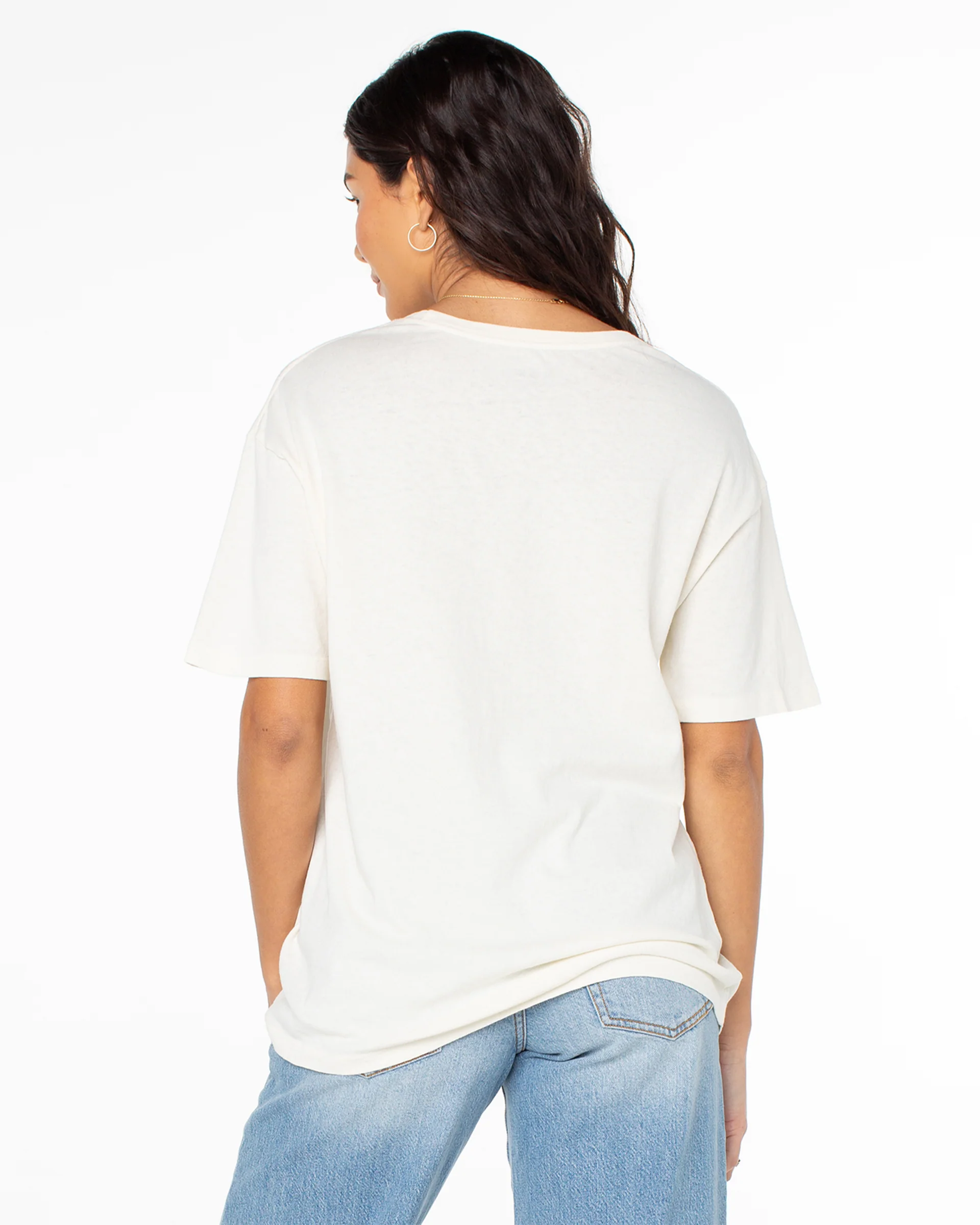 Hibiscus Spray S/S T-Shirt - Egret Hibiscus Spray - Image 5