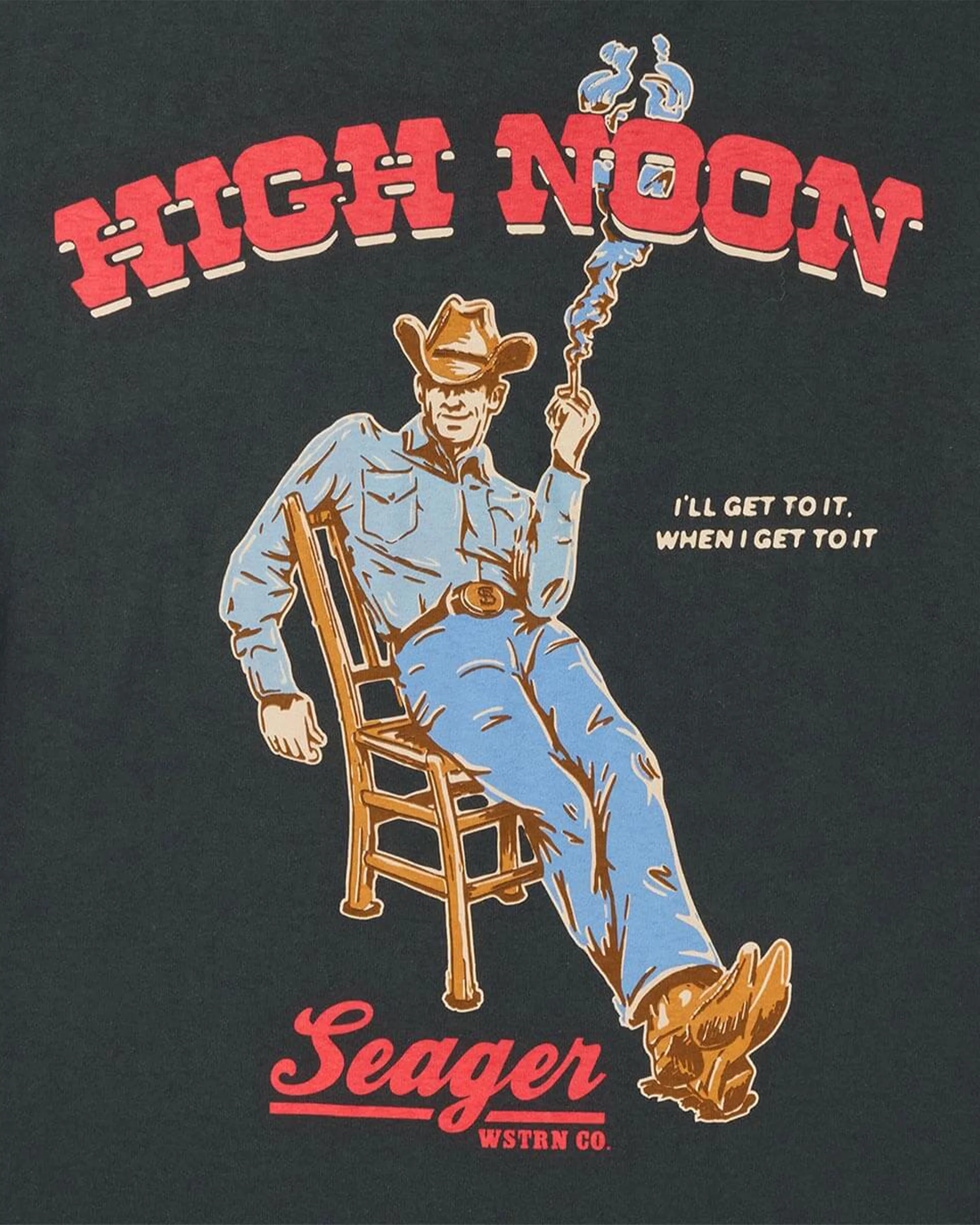 High Noon S/S T-Shirt - Vintage Black - Image 3
