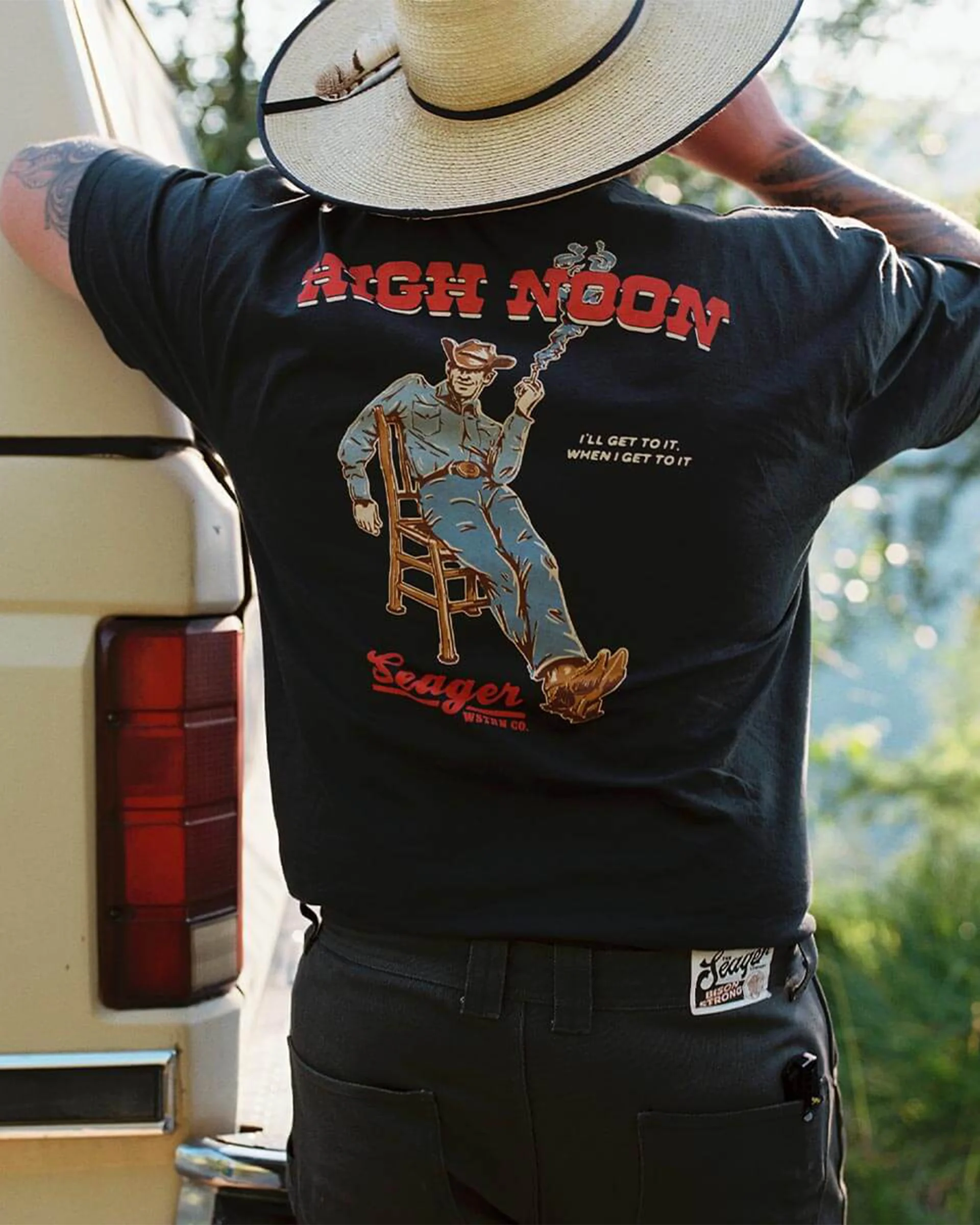 High Noon S/S T-Shirt - Vintage Black - Image 5