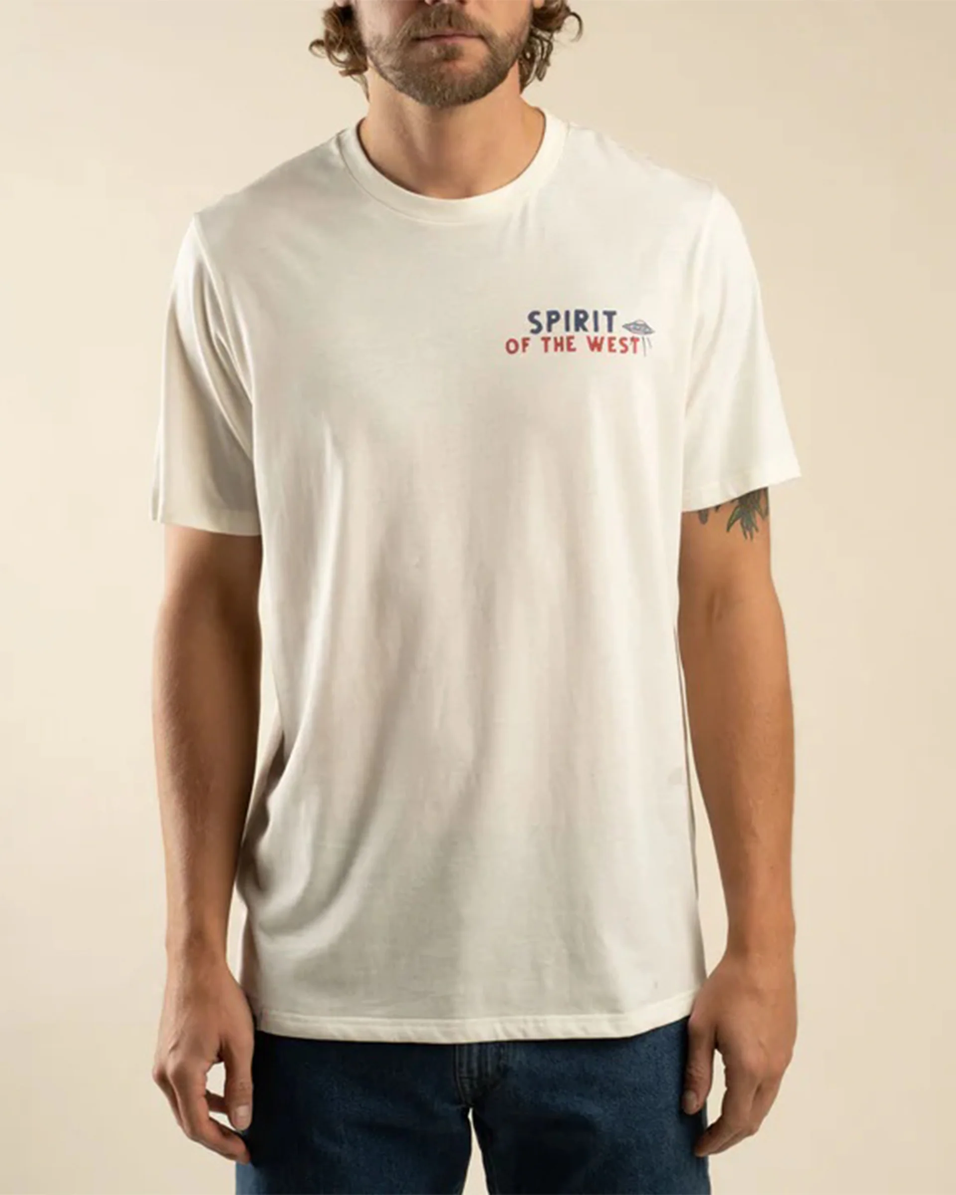 High Plains S/S T-Shirt - Vintage White - Image 2