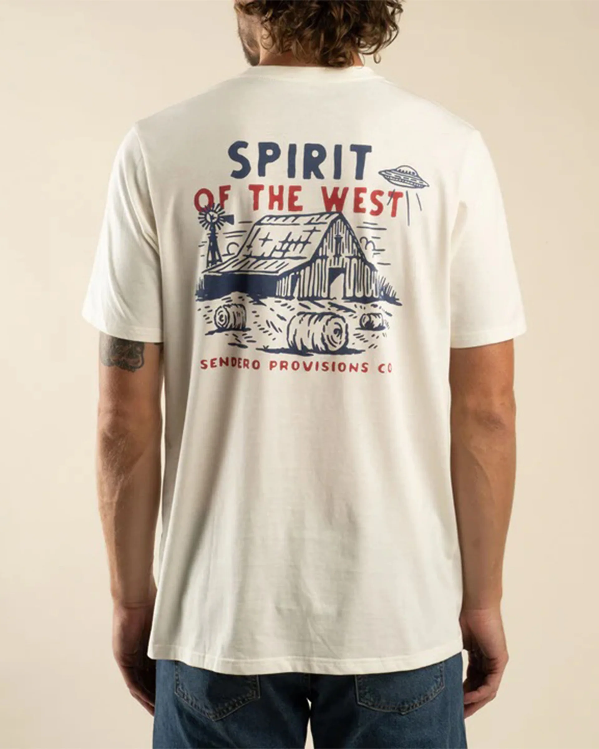 High Plains S/S T-Shirt - Vintage White - Image 4
