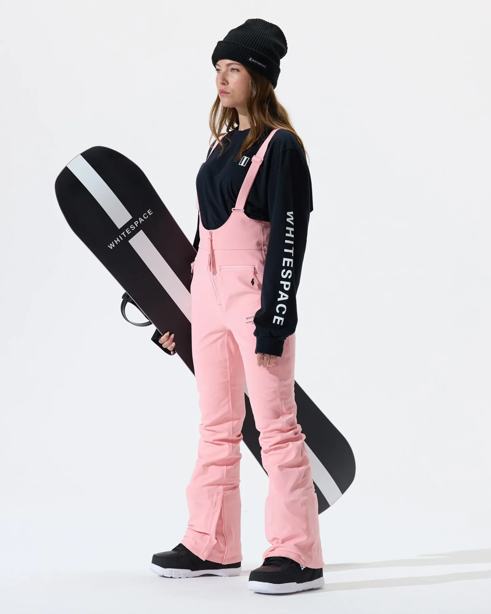High Waisted Riding Bib - Pink Icing - Image 2