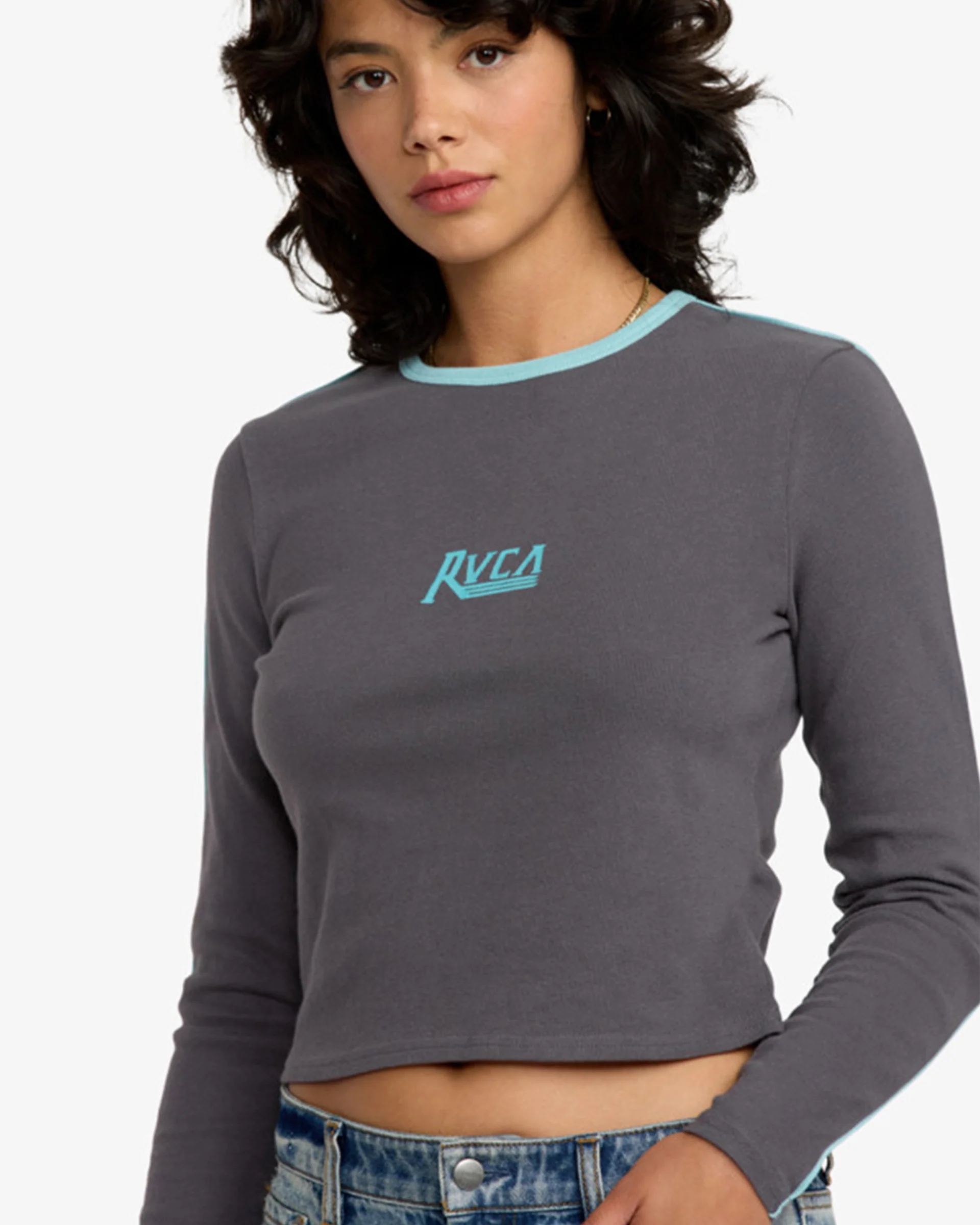 Hills L/S T-Shirt - Gravel - Image 3