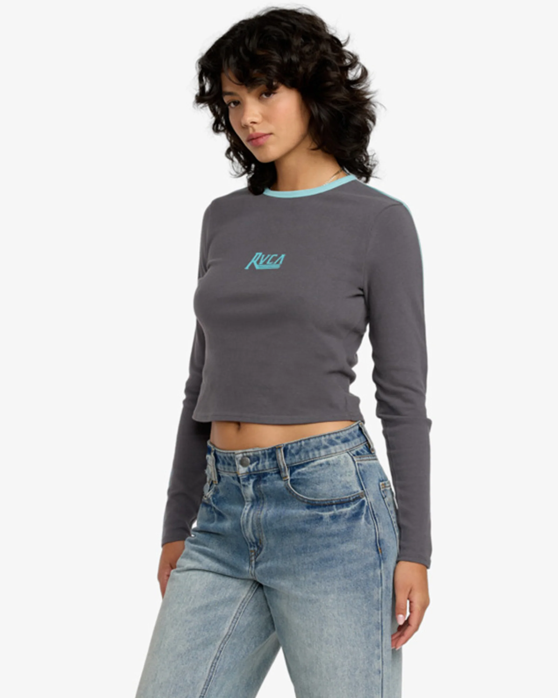 Hills L/S T-Shirt - Gravel - Image 4