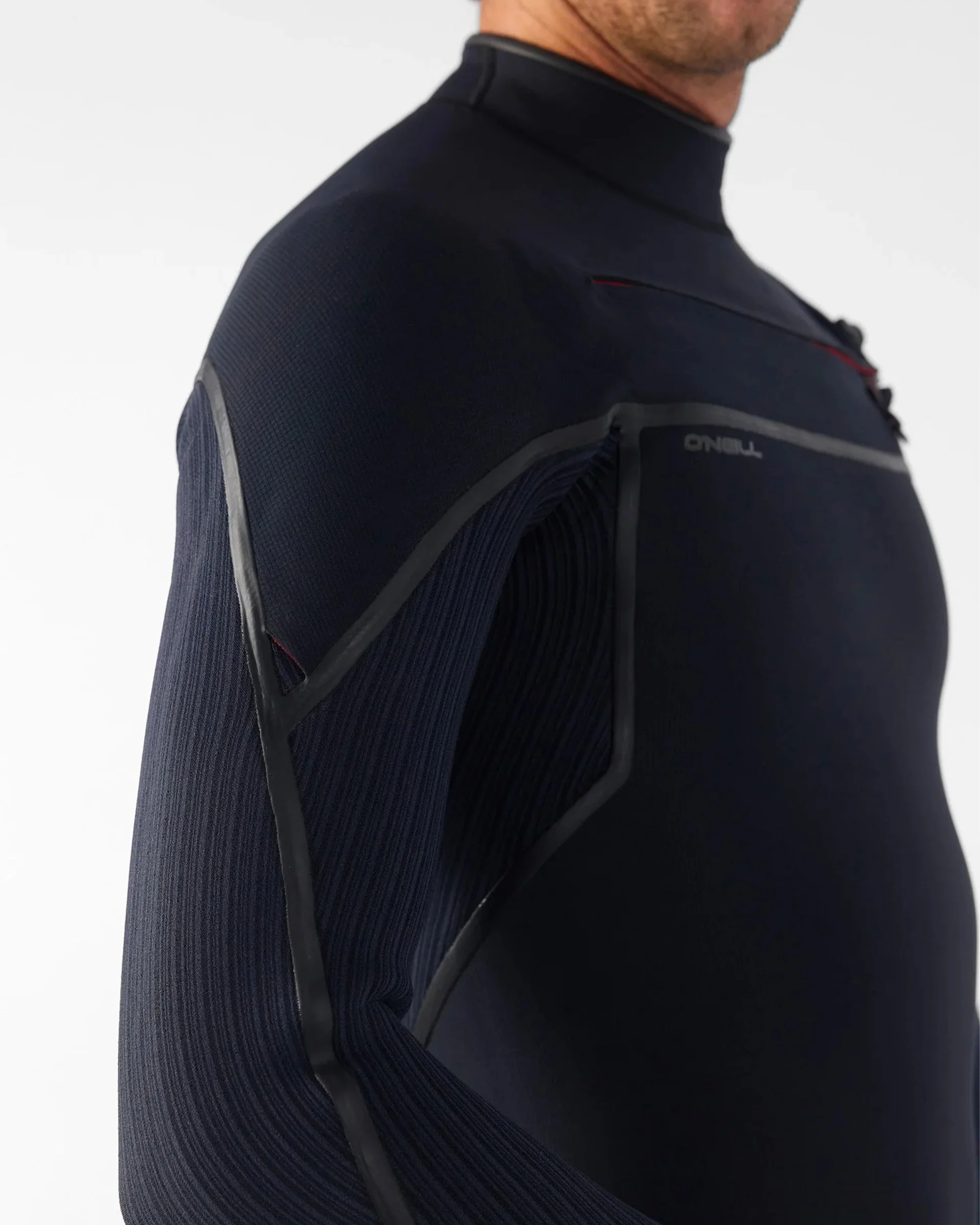 Hyperfreak Fire 4/3mm+ Chest Zip Full Wetsuit - Black/Black - Image 8