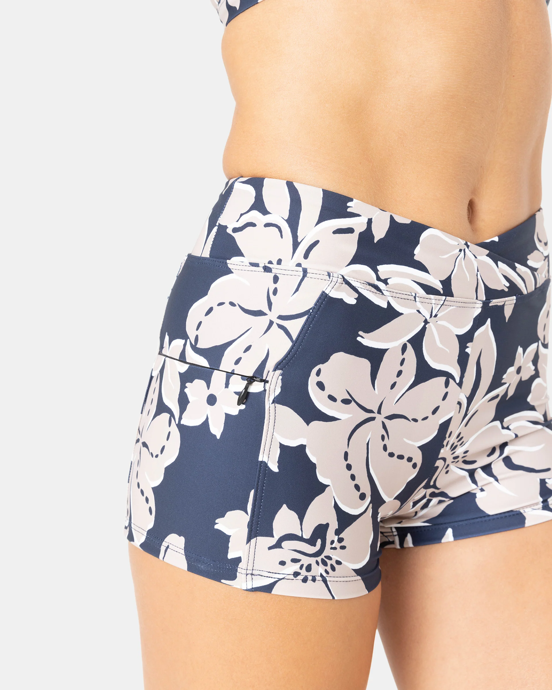 Island Time V Front Swim Shorts - Mood Indigo - Image 2