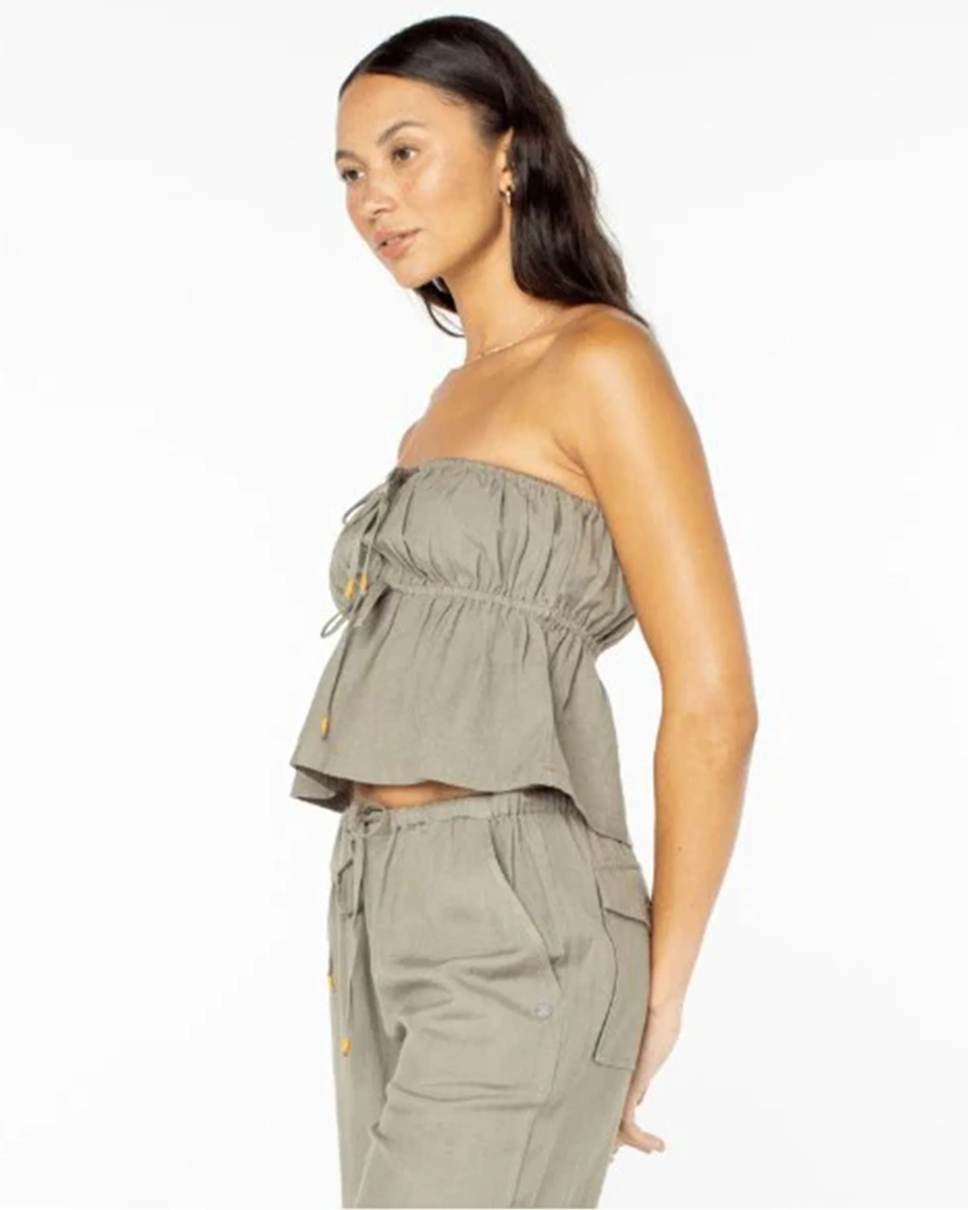 Iyla Top - Vetiver Solid - Image 3