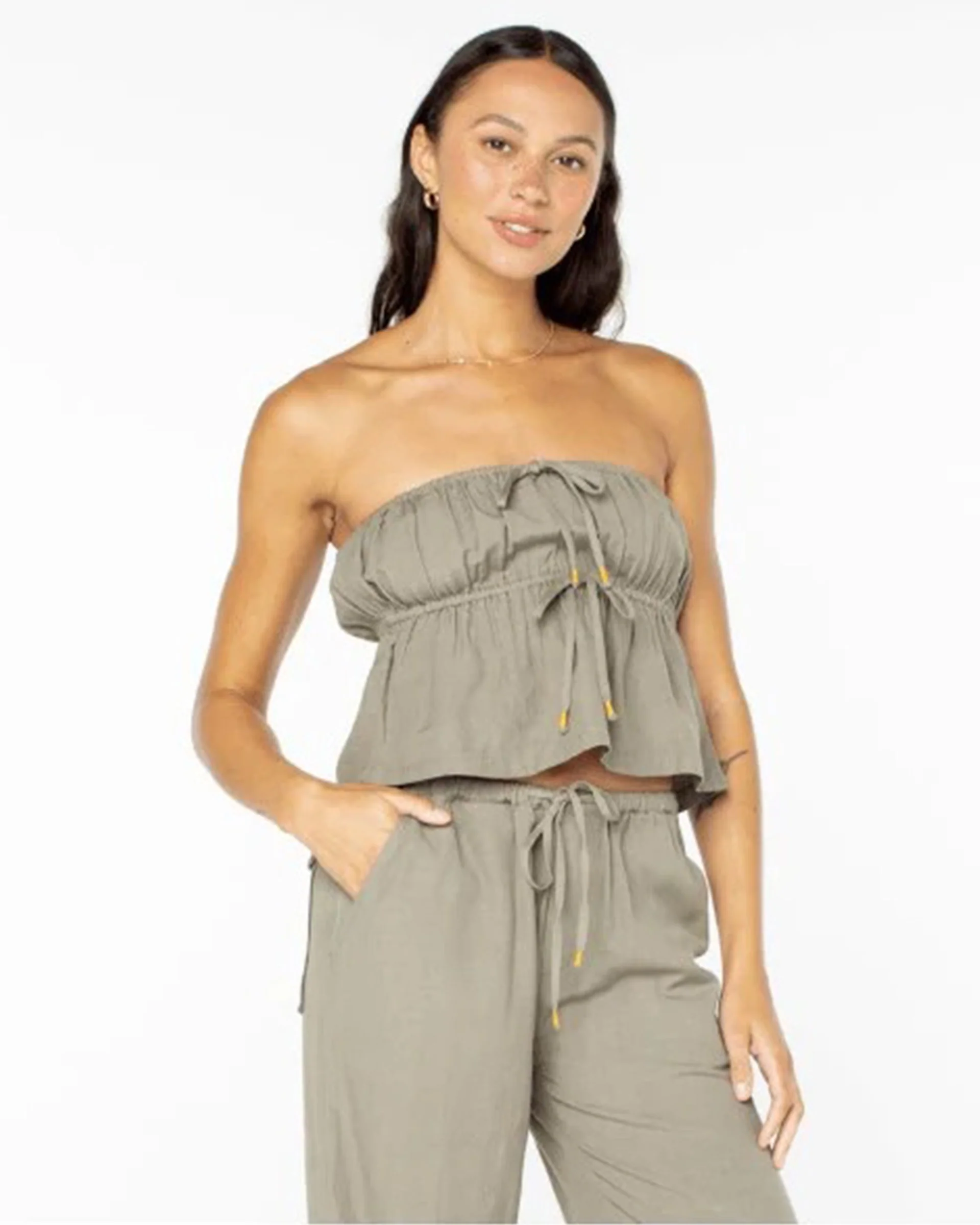 Iyla Top - Vetiver Solid - Image 6