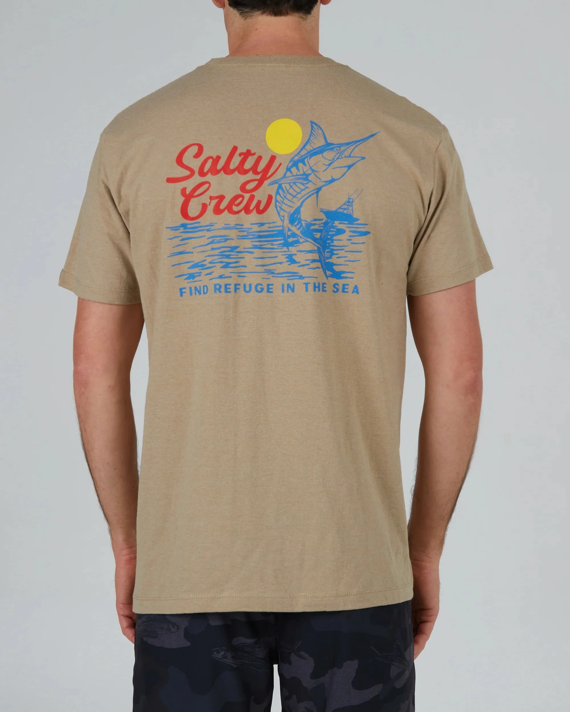 Jackpot S/S Classic Tee - Khaki Heather