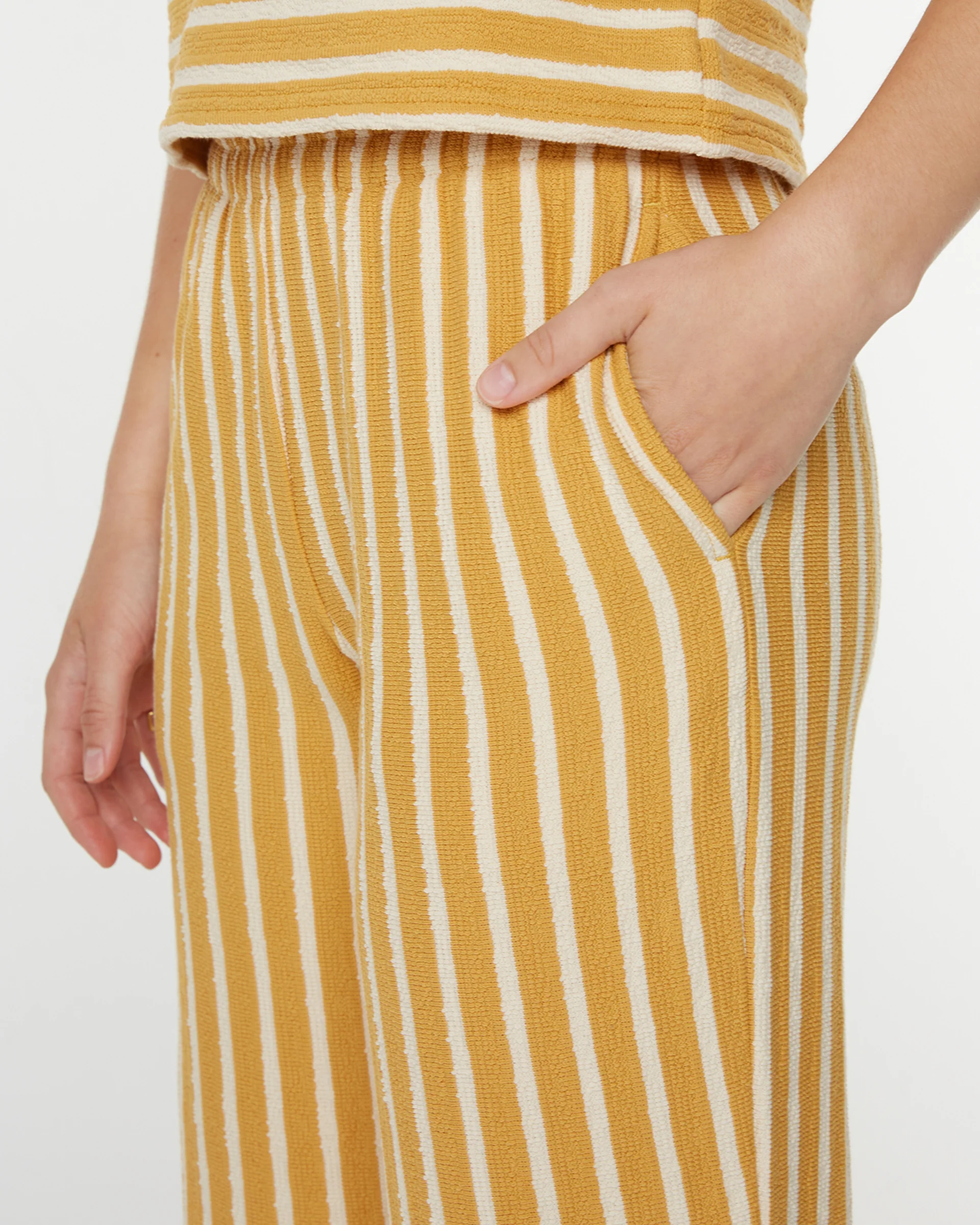 Java Stripe Pants - Amber Gold High Tide Stripe - Image 3