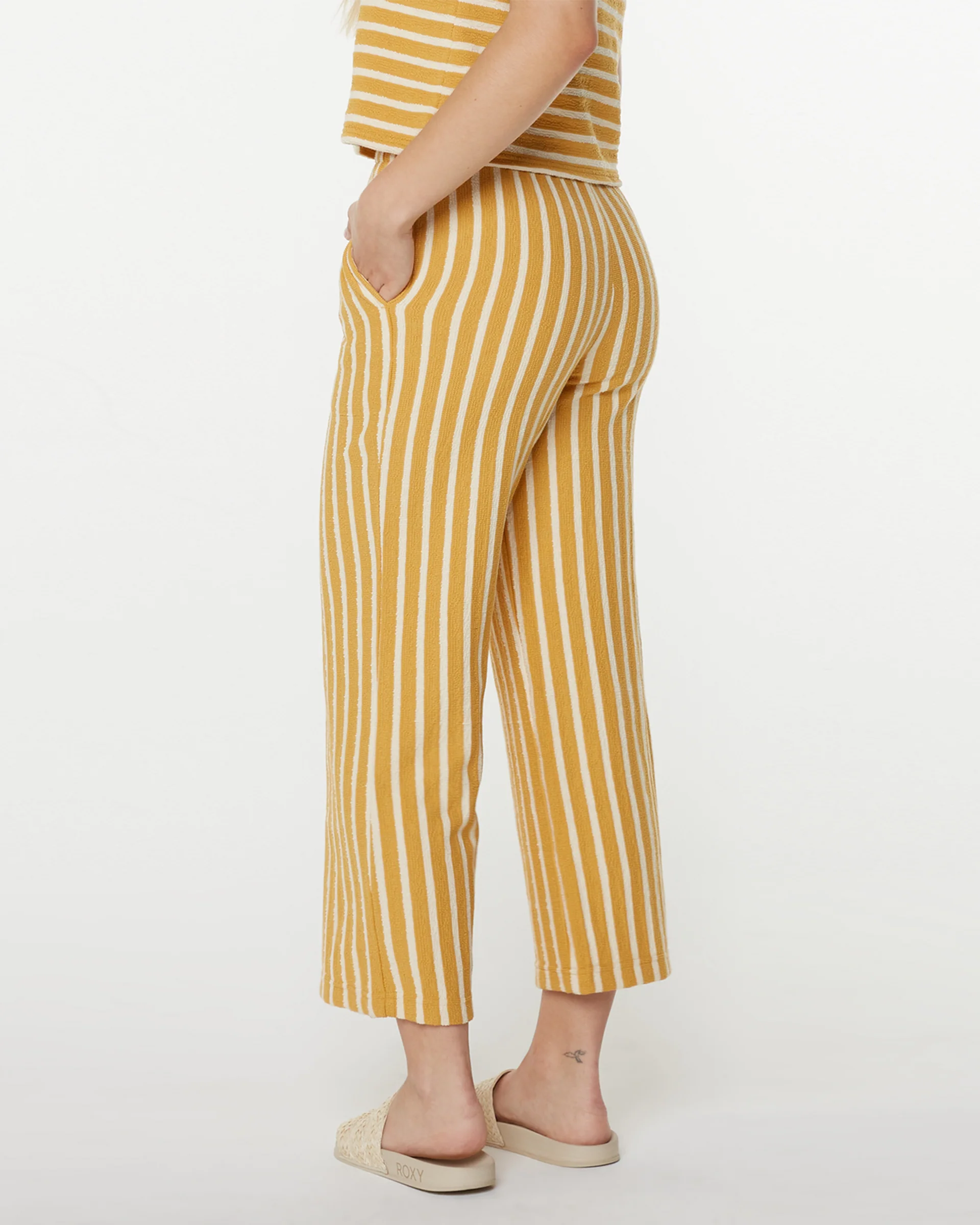 Java Stripe Pants - Amber Gold High Tide Stripe - Image 4