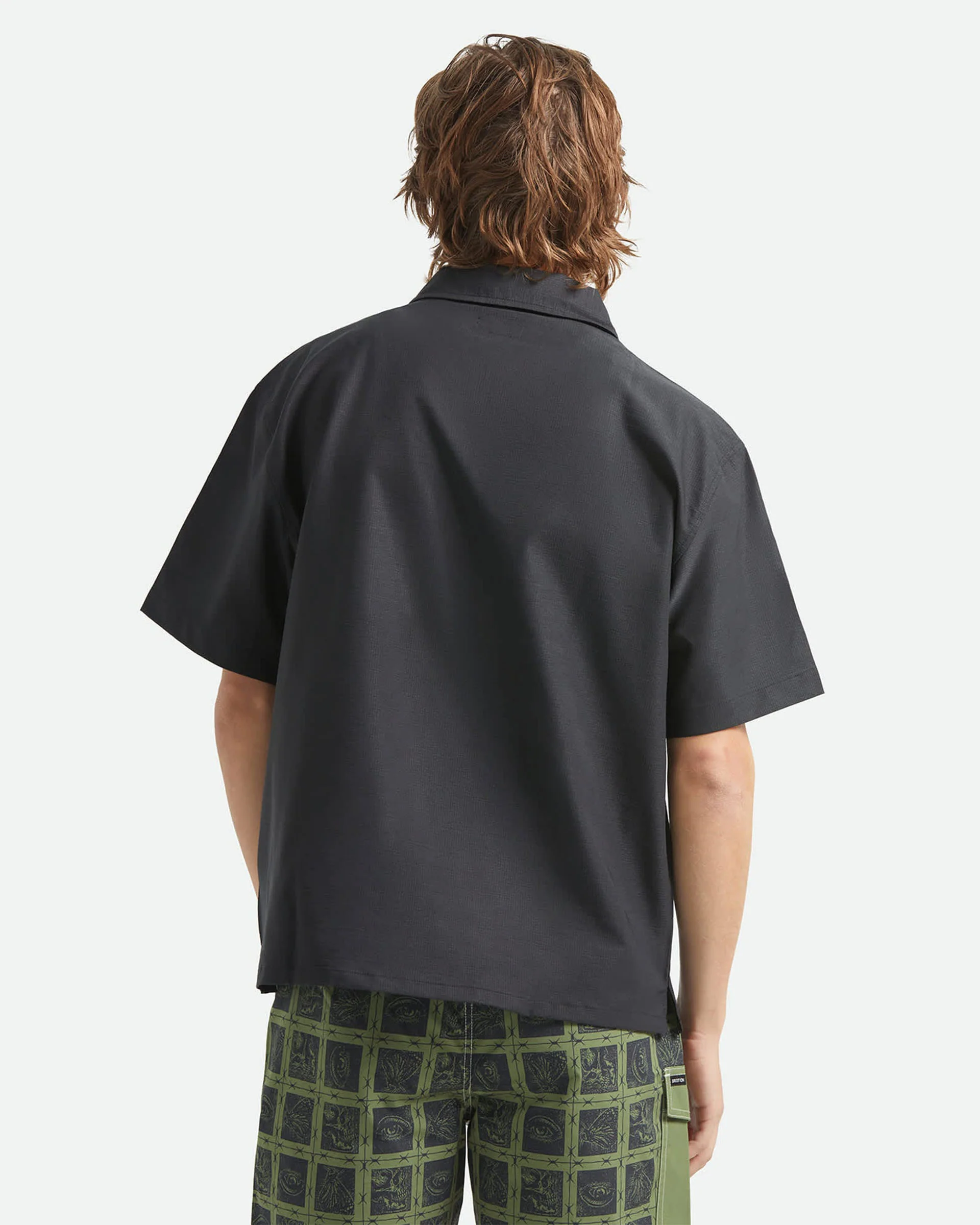 Journey Lightweight 1/2 Zip Cropped Shirt - Black - Image 4