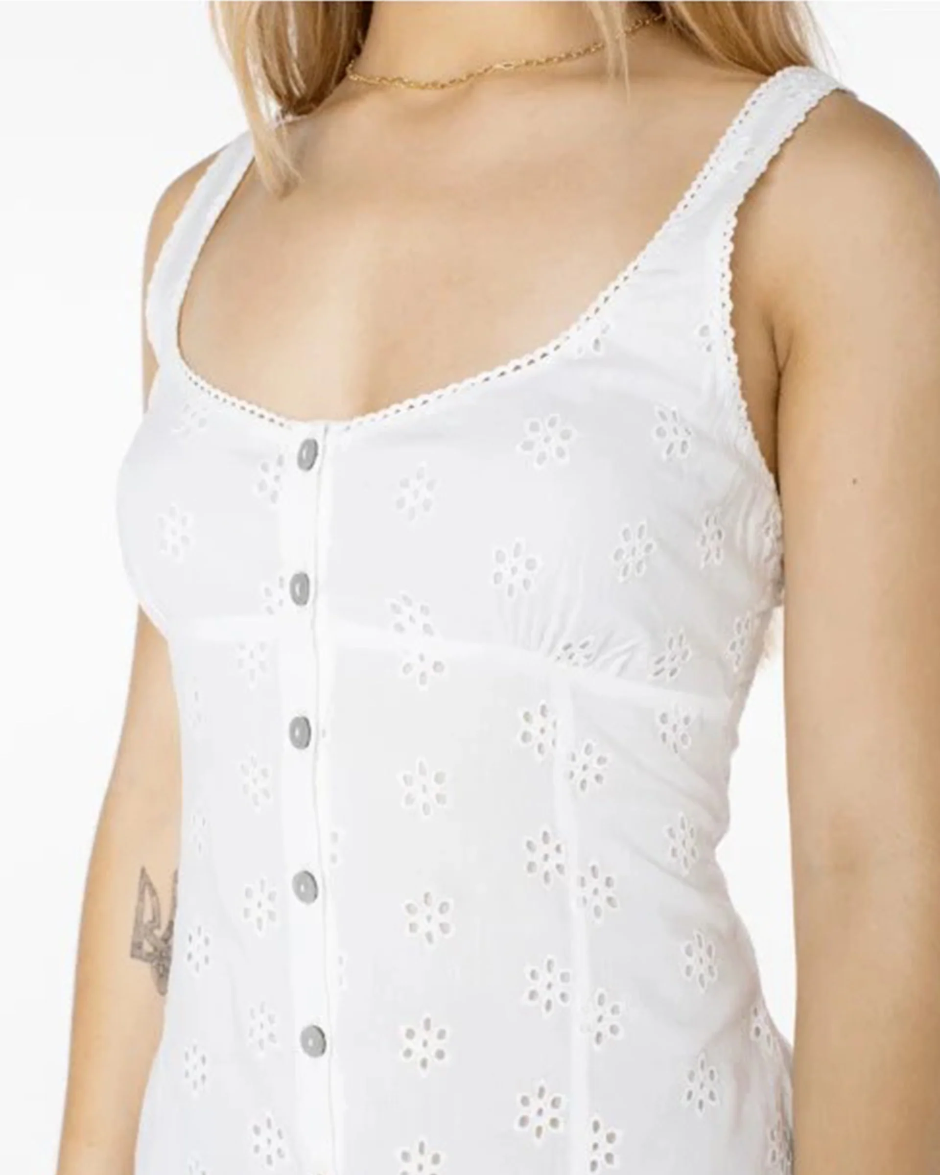 Kaia Mini Dress - White - Image 4
