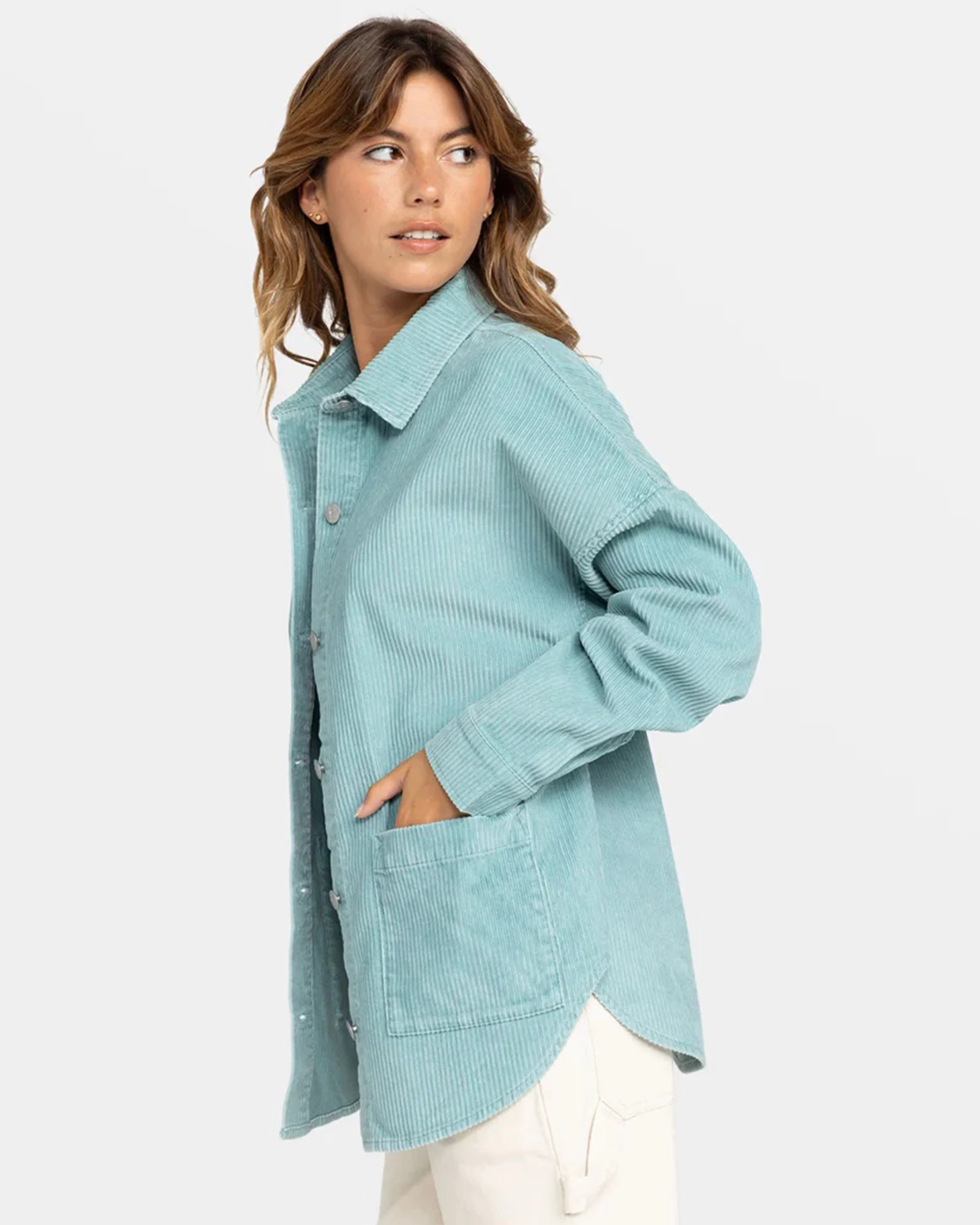 Kick Back Corduroy Shacket - Image 11
