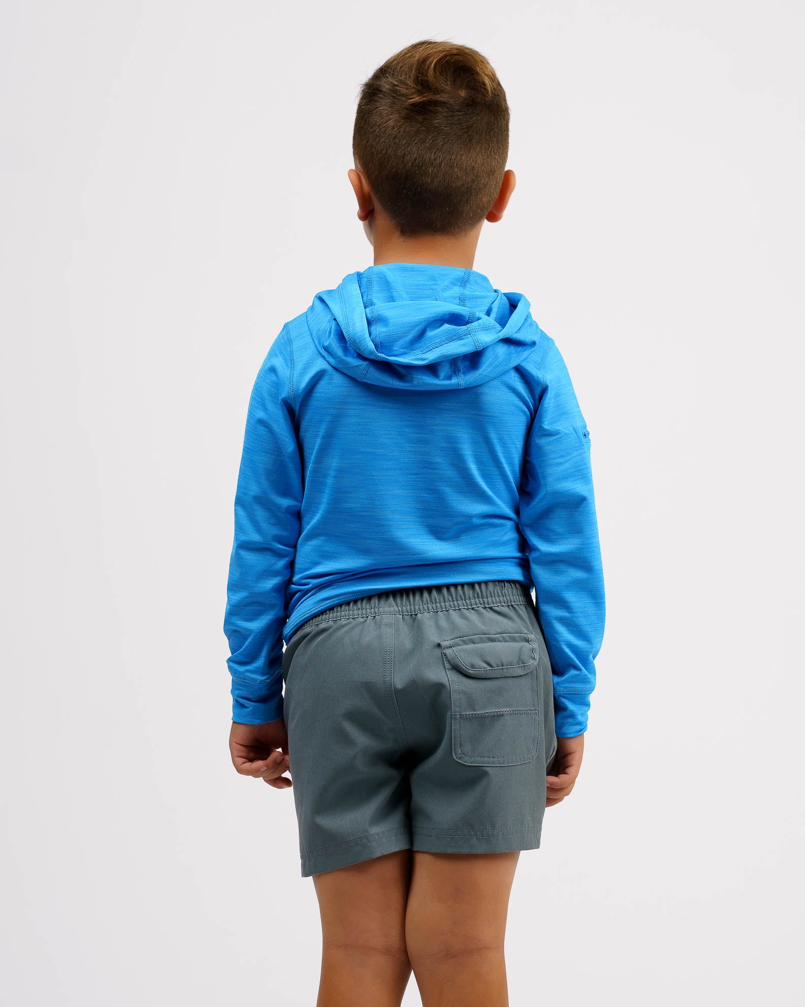 Kid's (2-7) Helm L/S Hooded Fitness T-Shirt - Image 2