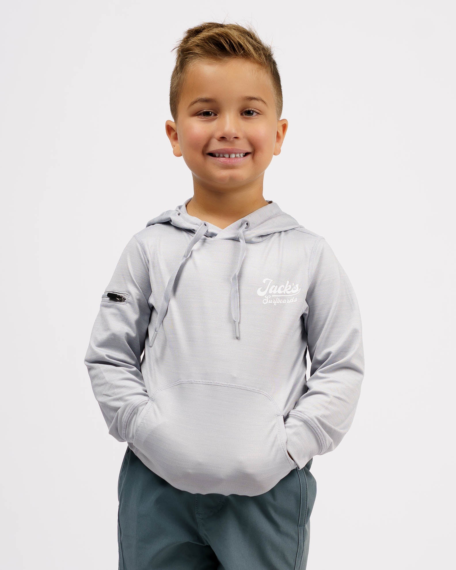 Kid's (2-7) Helm L/S Hooded Fitness T-Shirt - Image 5