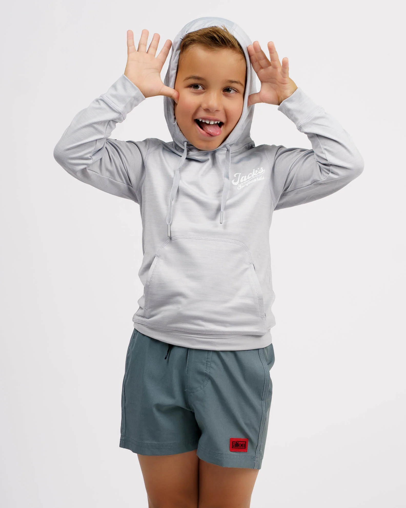 Kid's (2-7) Helm L/S Hooded Fitness T-Shirt - Image 7