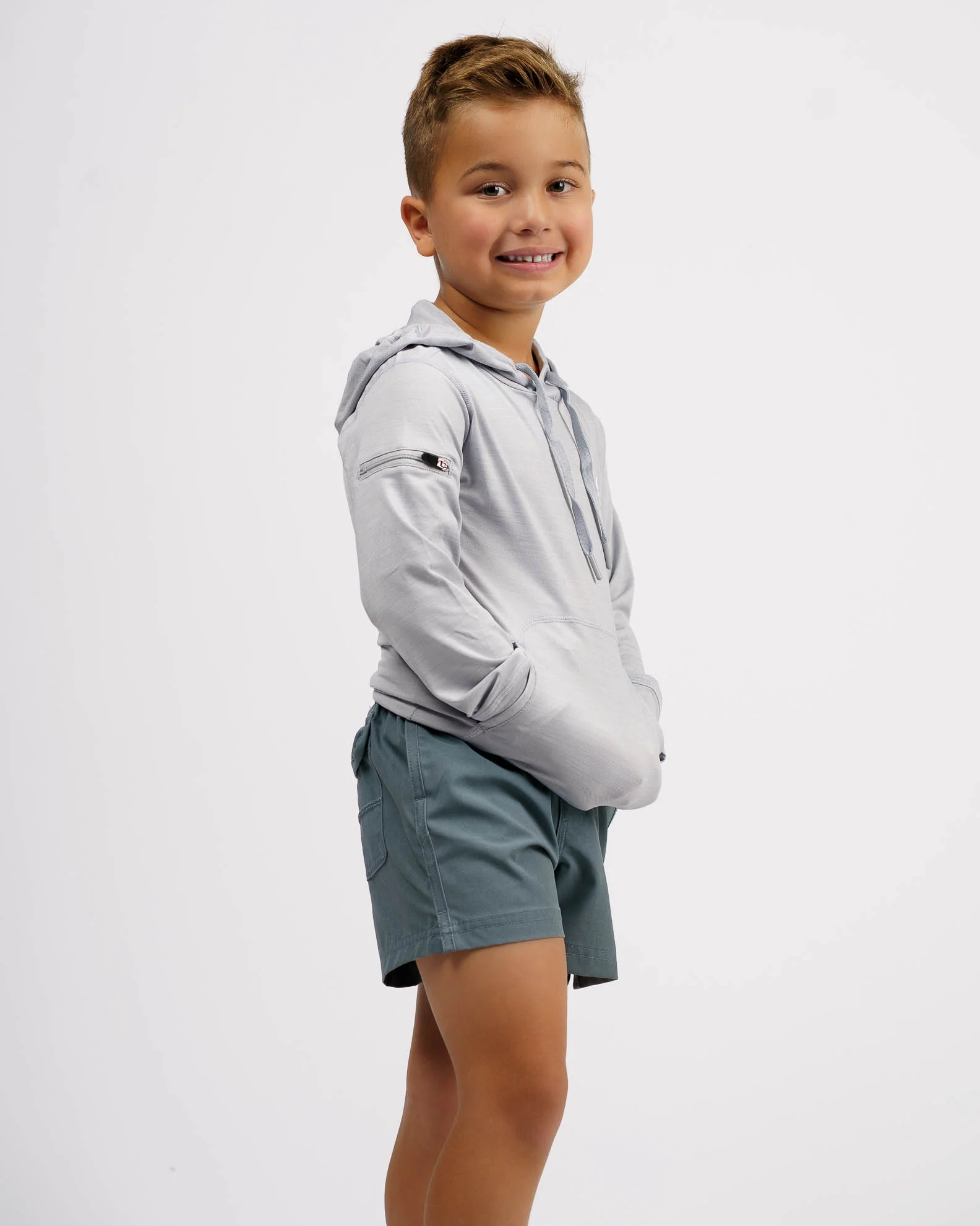 Kid's (2-7) Helm L/S Hooded Fitness T-Shirt - Image 8