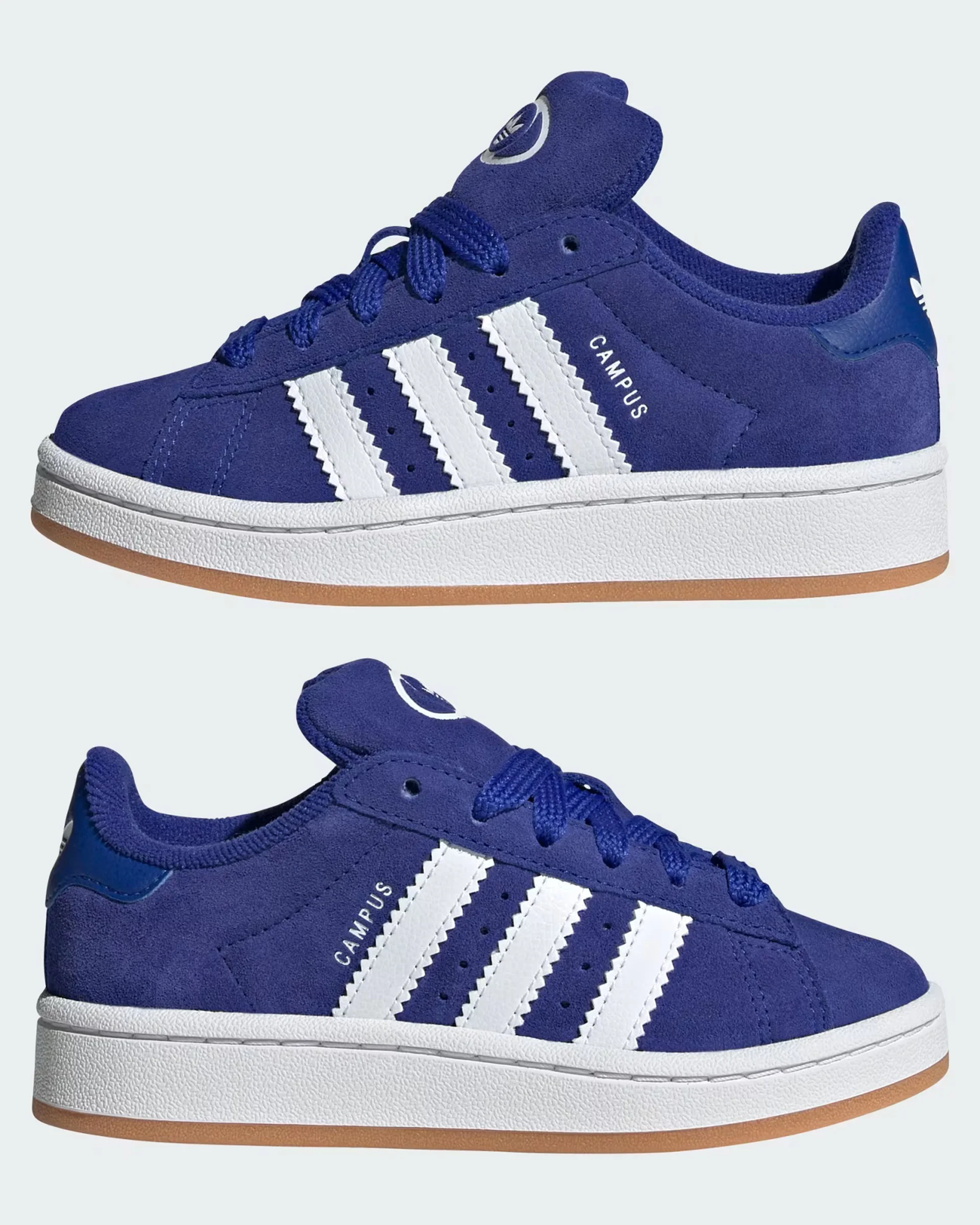 Kids (8-16) Campus 00s Shoes - Semi Lucid Blue/Cloud White/Gum - Image 7
