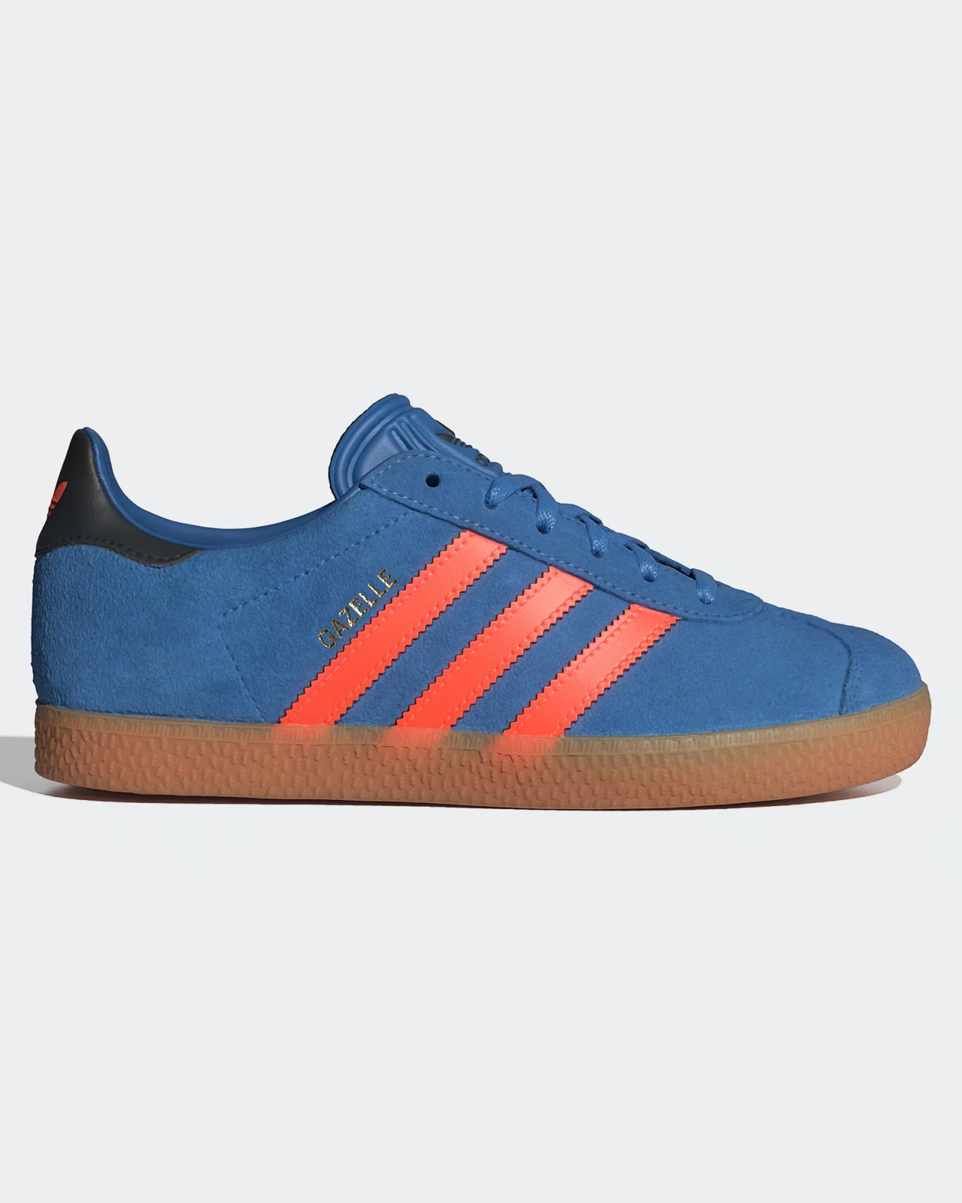 Kids (8-16) Gazelle Shoes - Focus Blue/Solar Orange/Core Black