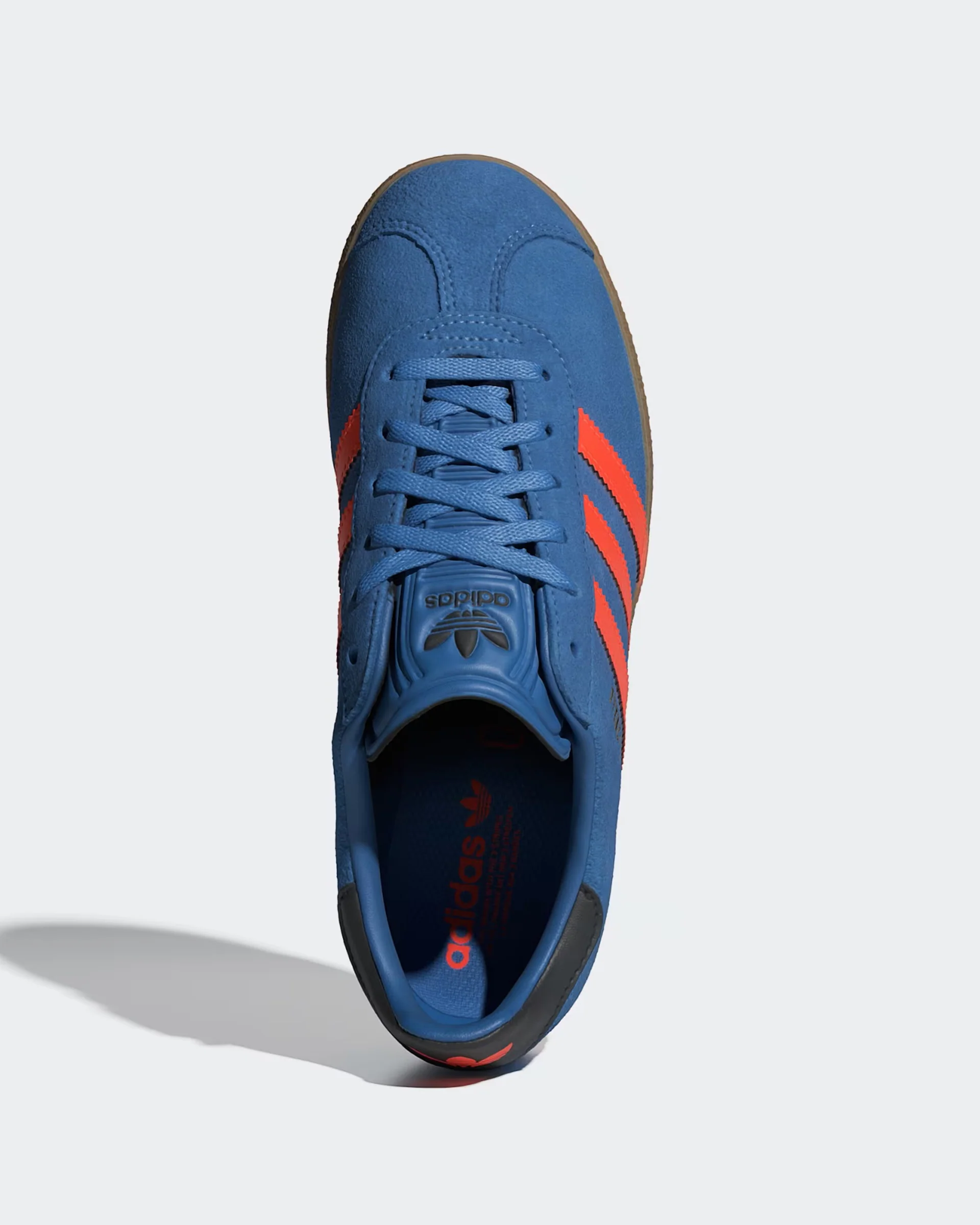 Kids (8-16) Gazelle Shoes - Focus Blue/Solar Orange/Core Black - Image 2
