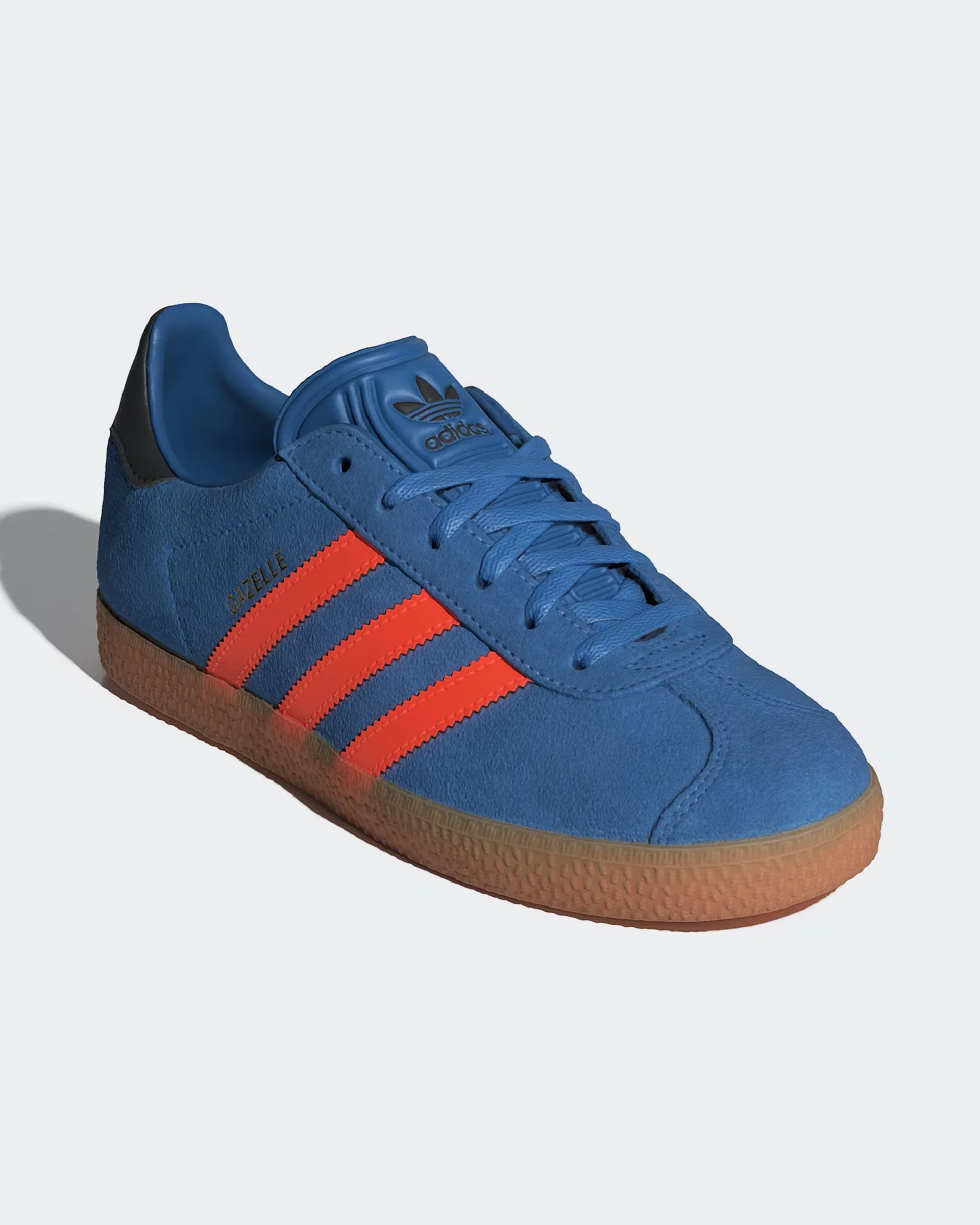 Kids (8-16) Gazelle Shoes - Focus Blue/Solar Orange/Core Black - Image 4