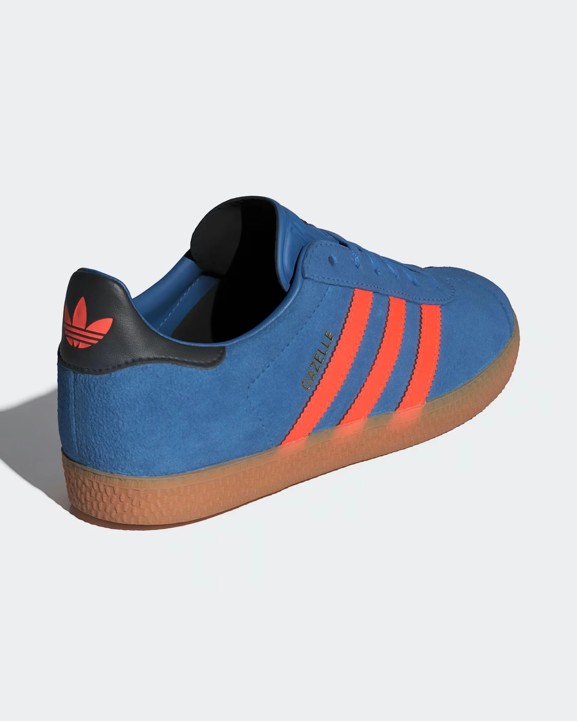 Kids (8-16) Gazelle Shoes - Focus Blue/Solar Orange/Core Black - Image 5