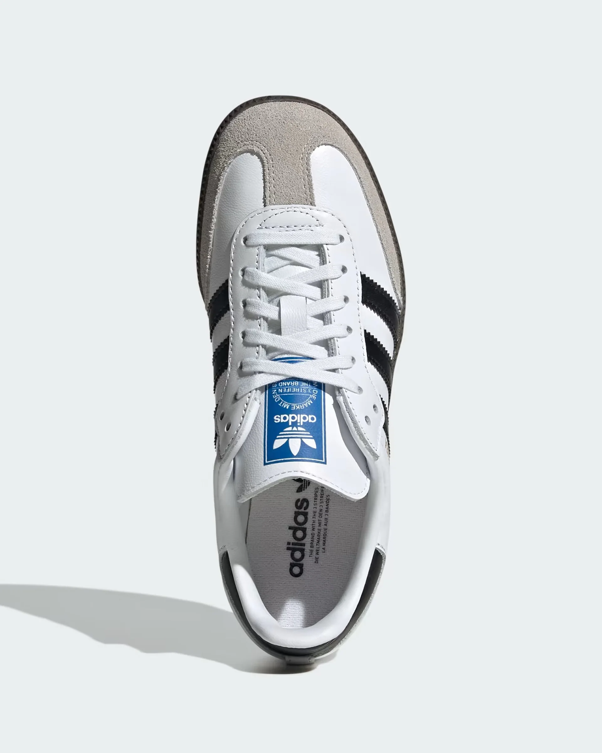 Kids (8-16) Samba OG Shoes - Cloud White/Core Black/Gum - Image 2