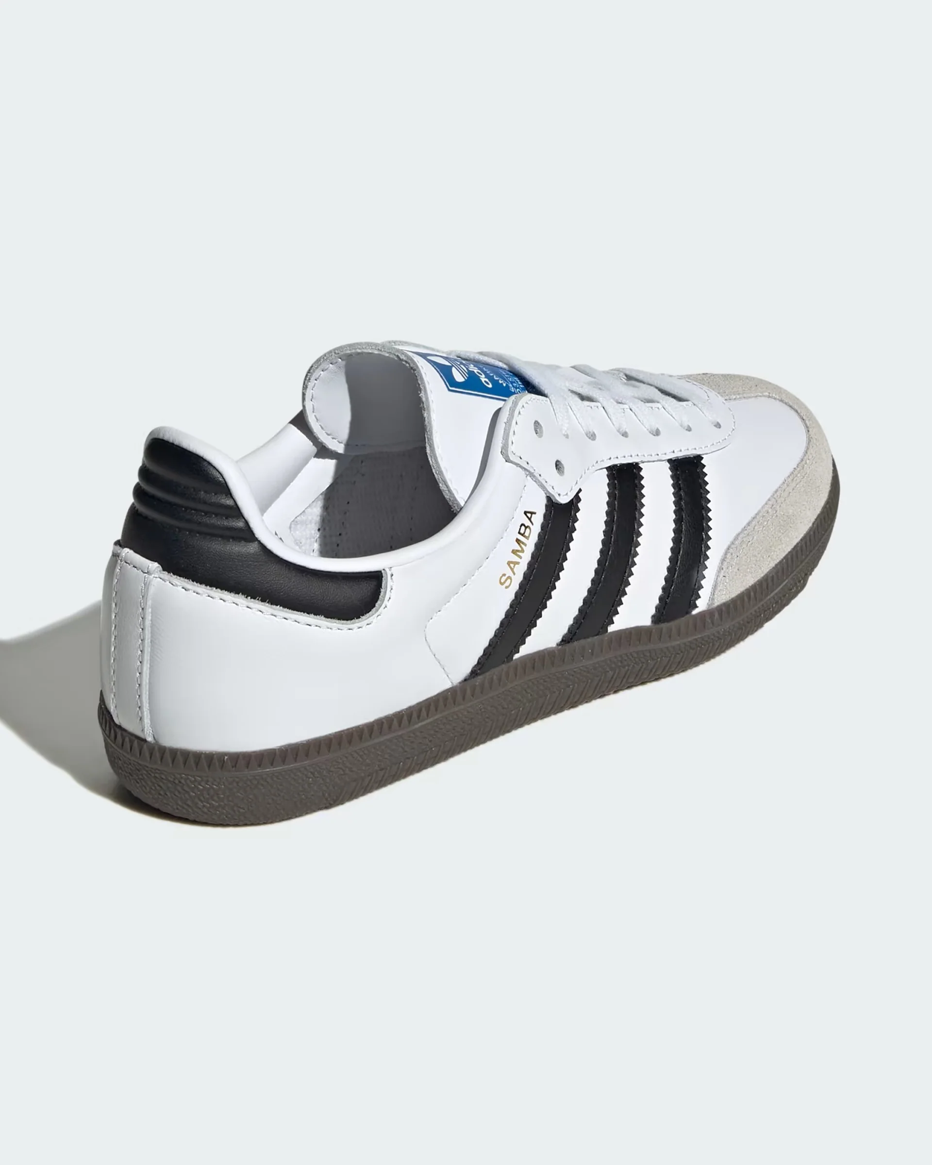 Kids (8-16) Samba OG Shoes - Cloud White/Core Black/Gum - Image 5