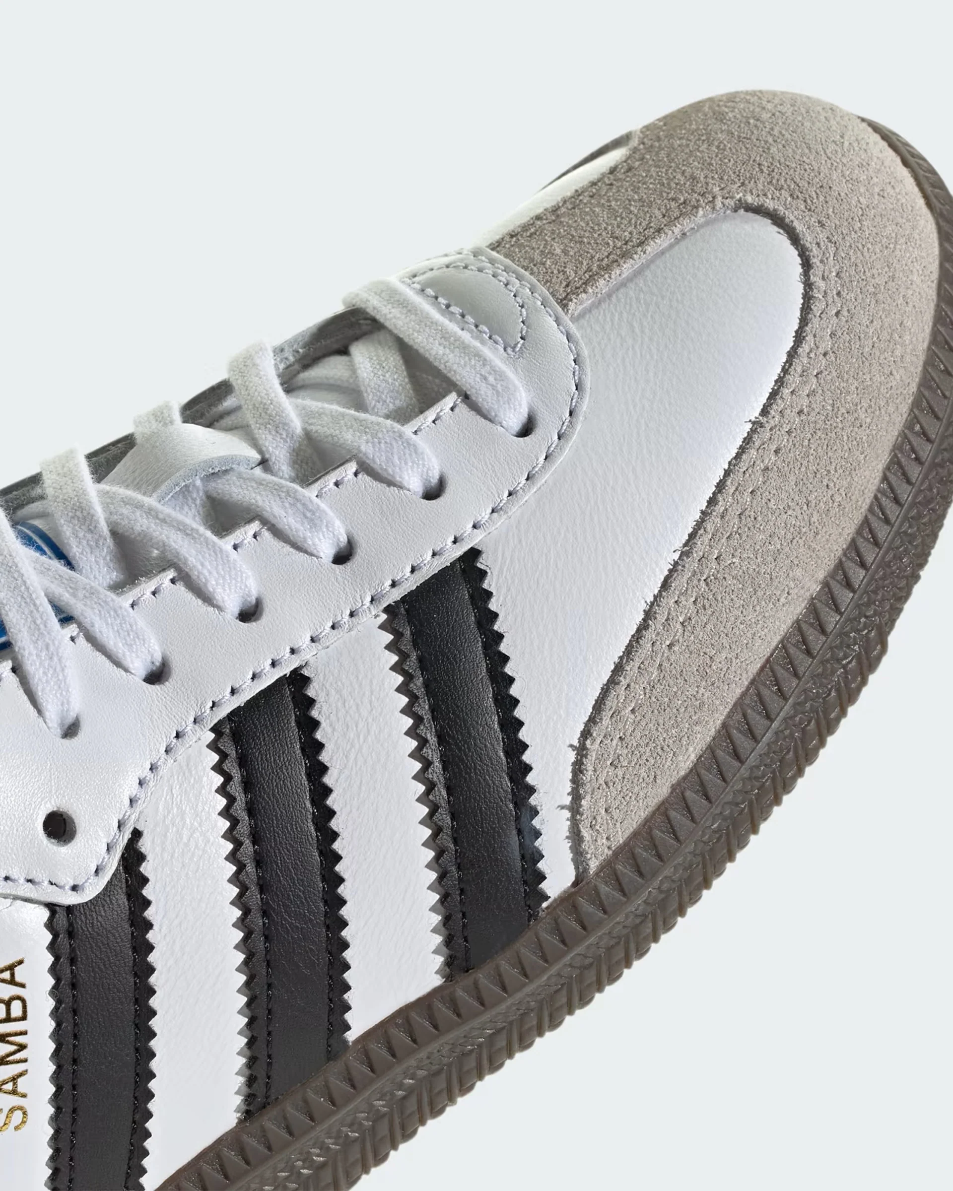 Kids (8-16) Samba OG Shoes - Cloud White/Core Black/Gum - Image 9