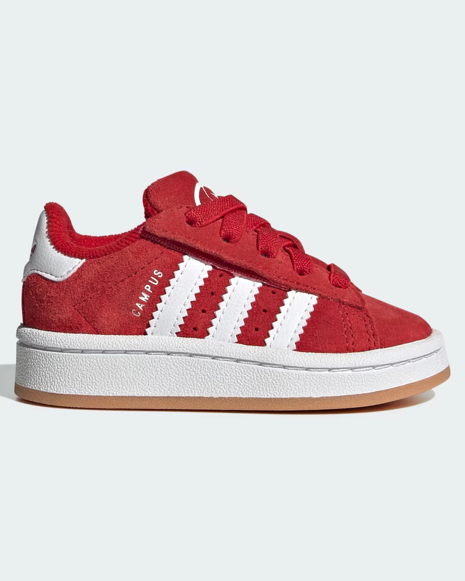 Kids Campus 00s Comfort Closure Elastic Lace Shoe - Better Scarlet/Cloud White/Better Scarlet