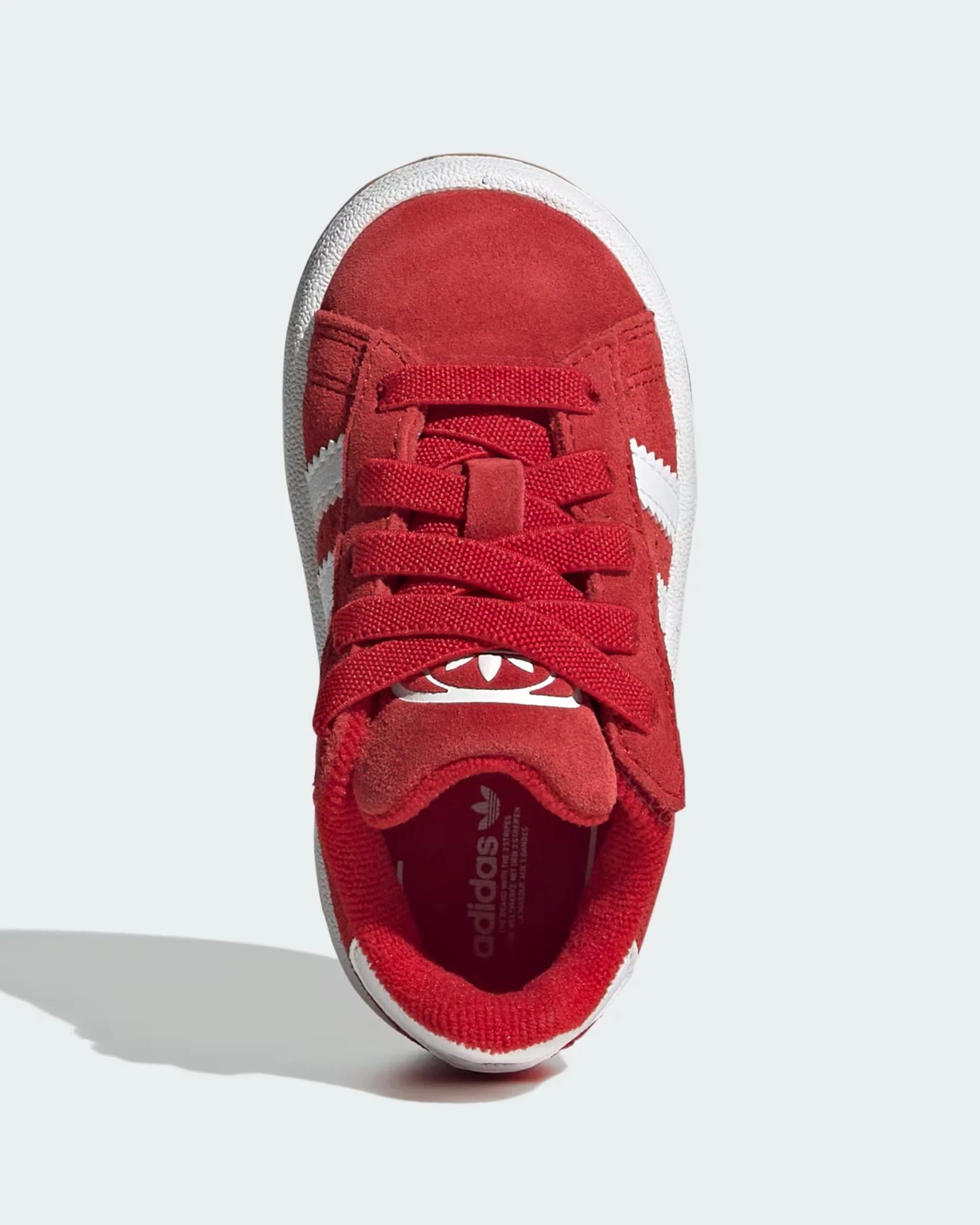 Kids Campus 00s Comfort Closure Elastic Lace Shoe - Better Scarlet/Cloud White/Better Scarlet - Image 2