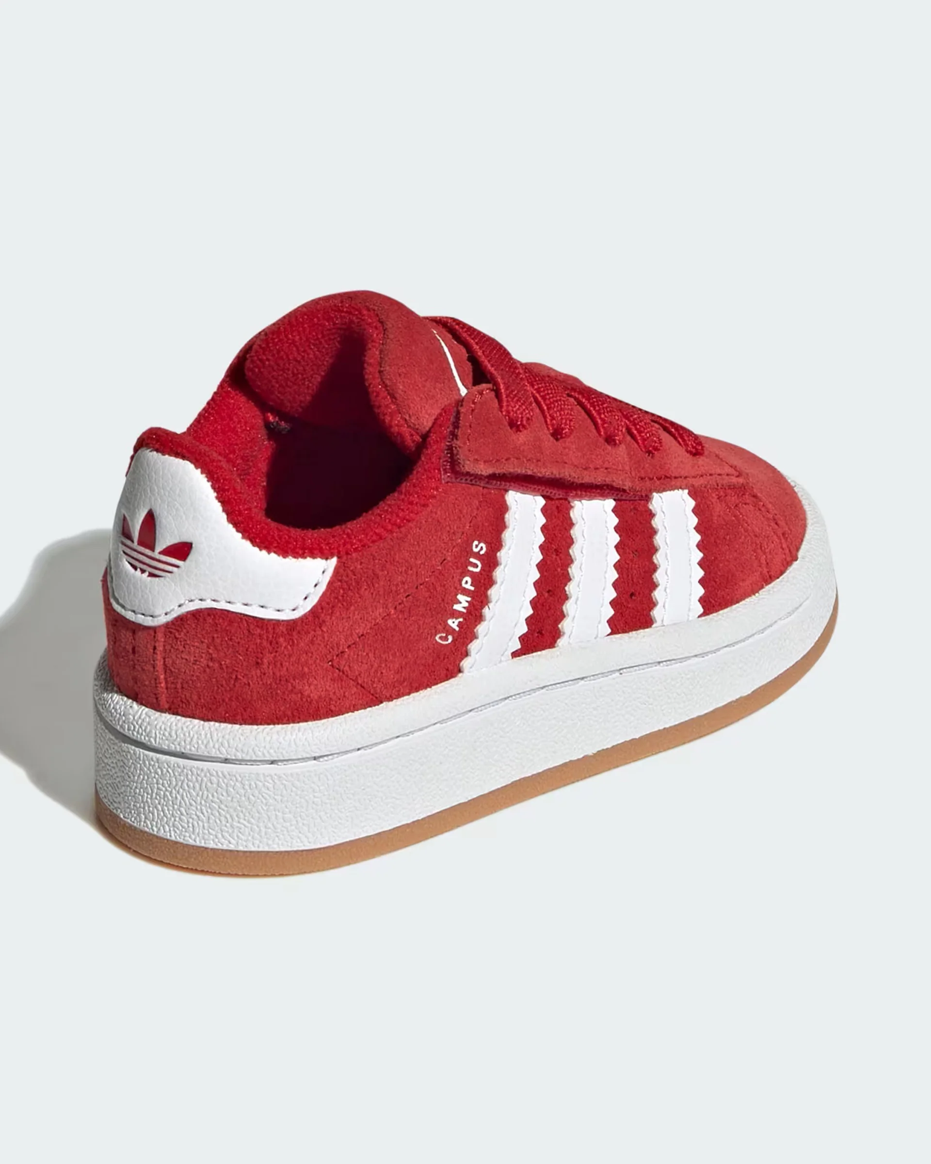 Kids Campus 00s Comfort Closure Elastic Lace Shoe - Better Scarlet/Cloud White/Better Scarlet - Image 5