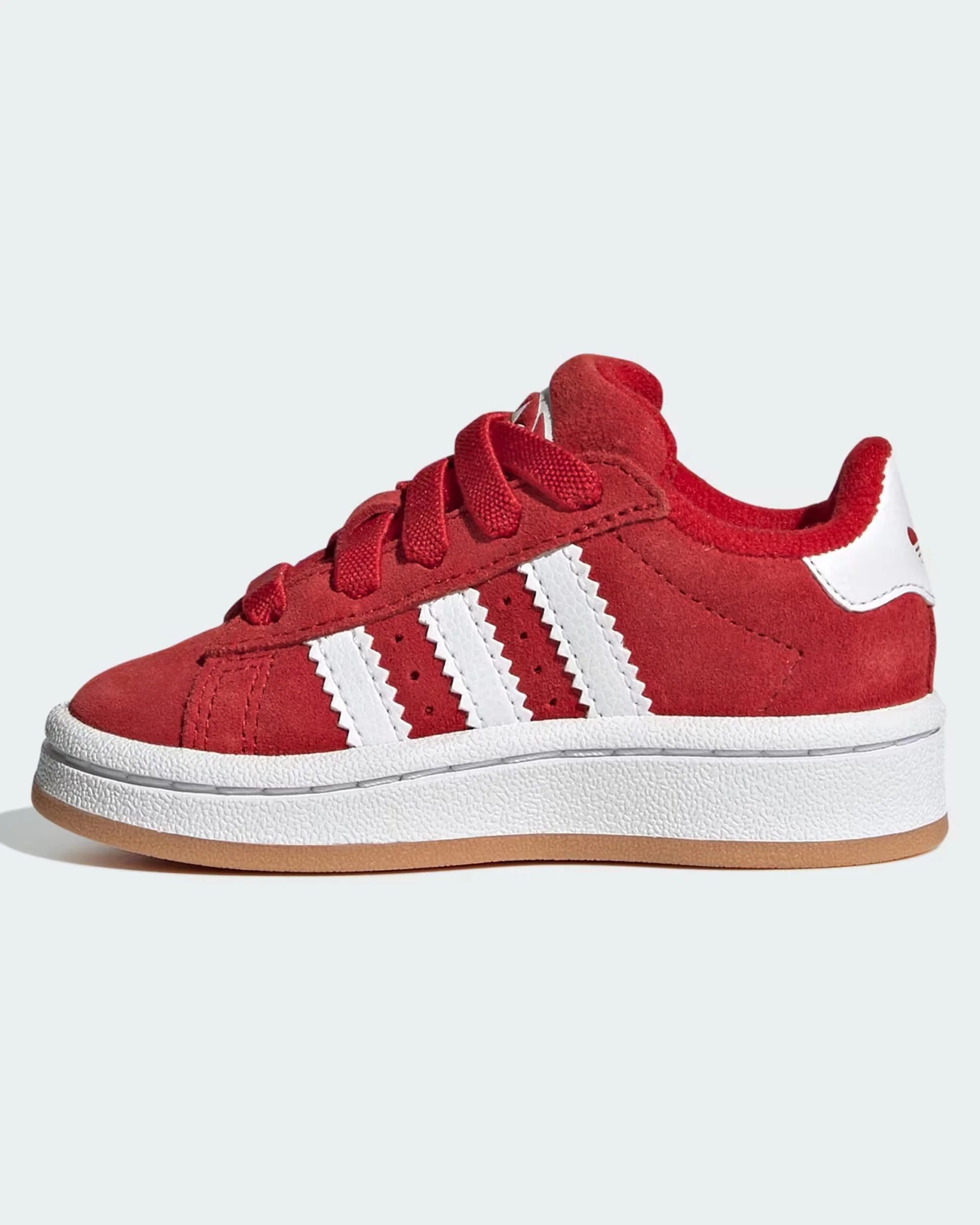 Kids Campus 00s Comfort Closure Elastic Lace Shoe - Better Scarlet/Cloud White/Better Scarlet - Image 6