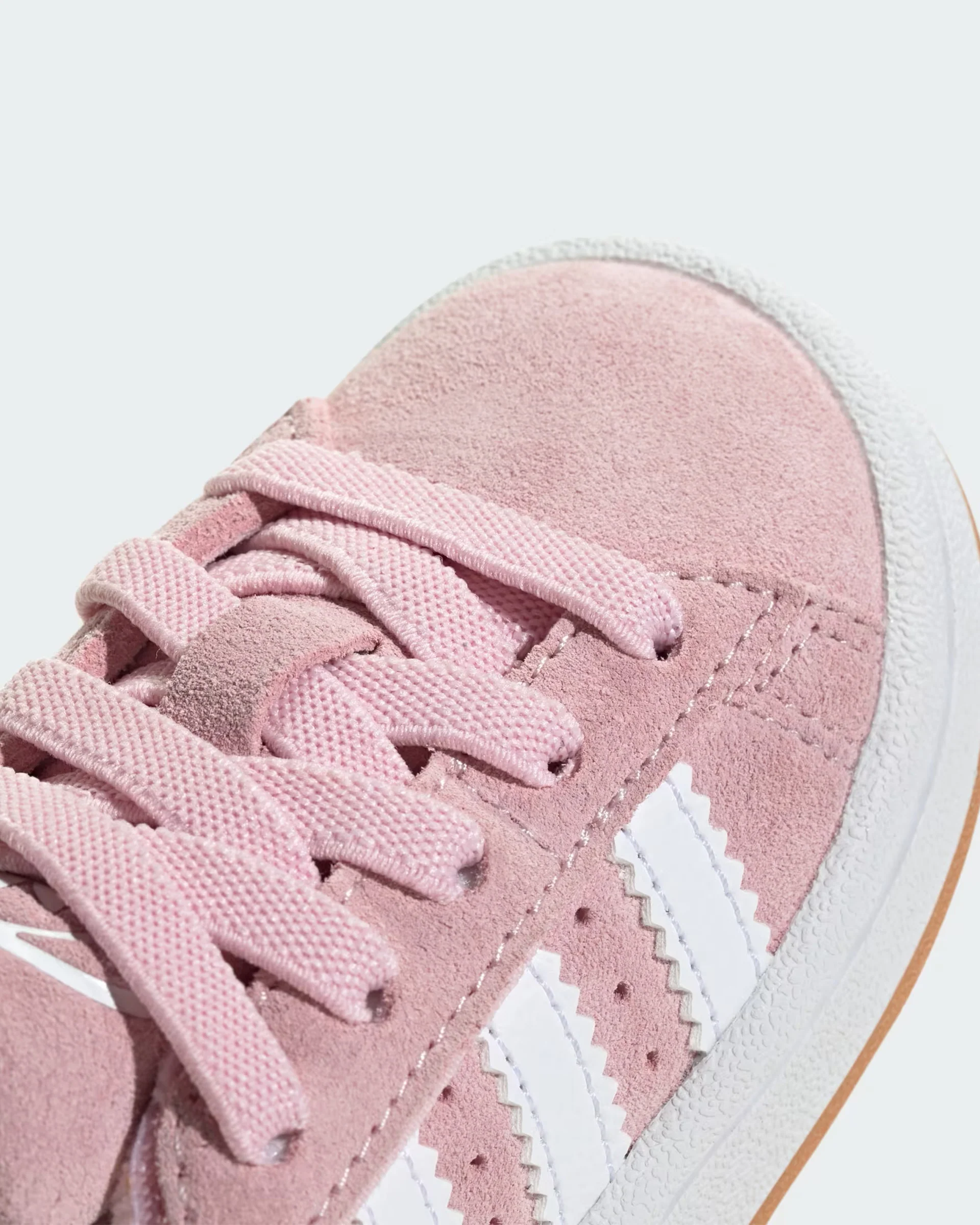 Kids Campus 00s Comfort Closure Elastic Lace Shoe - Clear Pink/Cloud White/Gum - Image 9