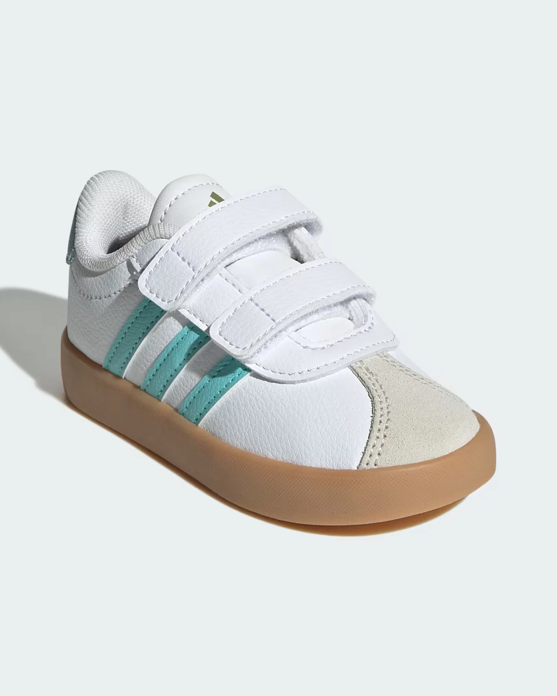 Kids VL Court 3.0 Shoe - Cloud White/Flash Aqua/Alumina - Image 4