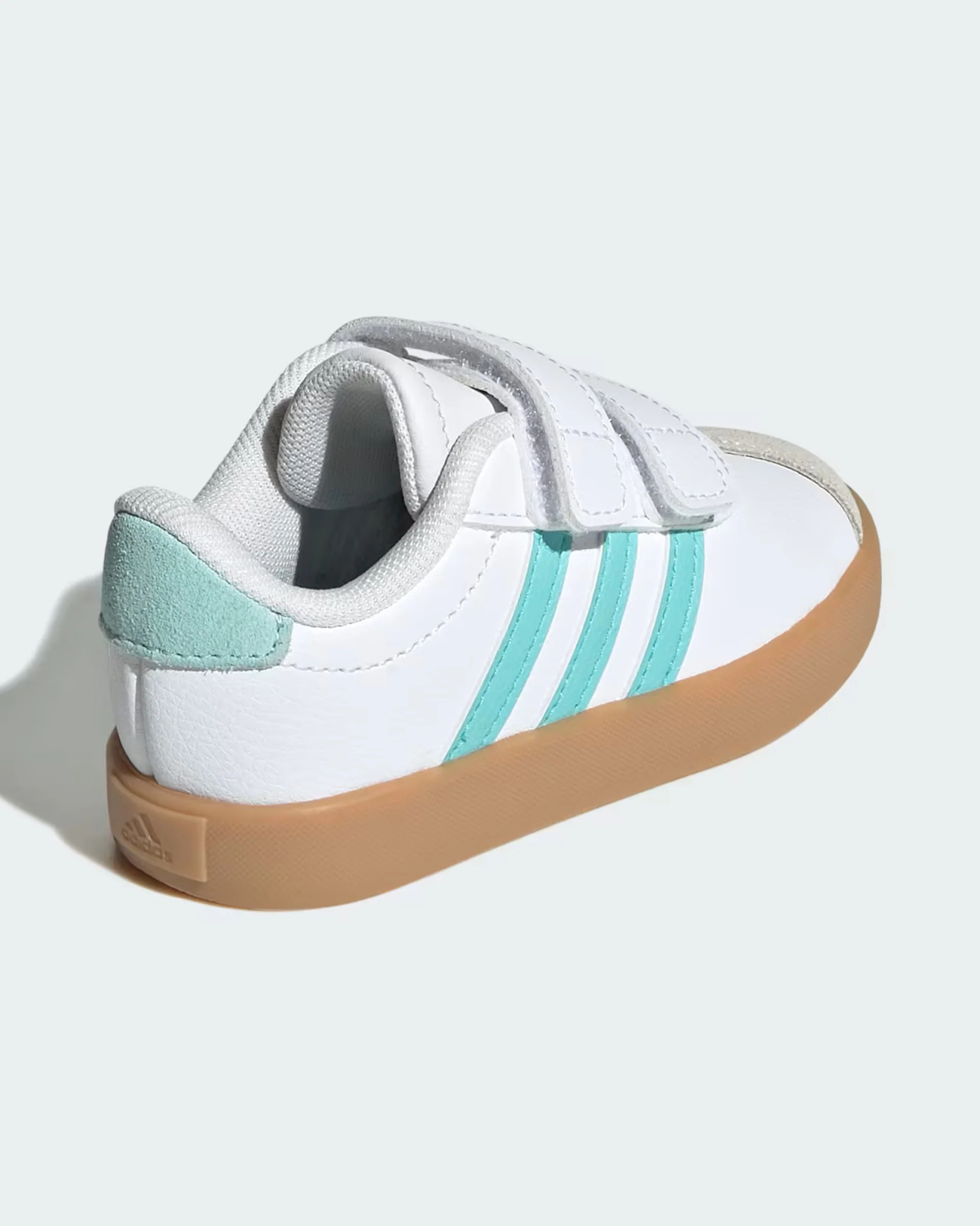 Kids VL Court 3.0 Shoe - Cloud White/Flash Aqua/Alumina - Image 5