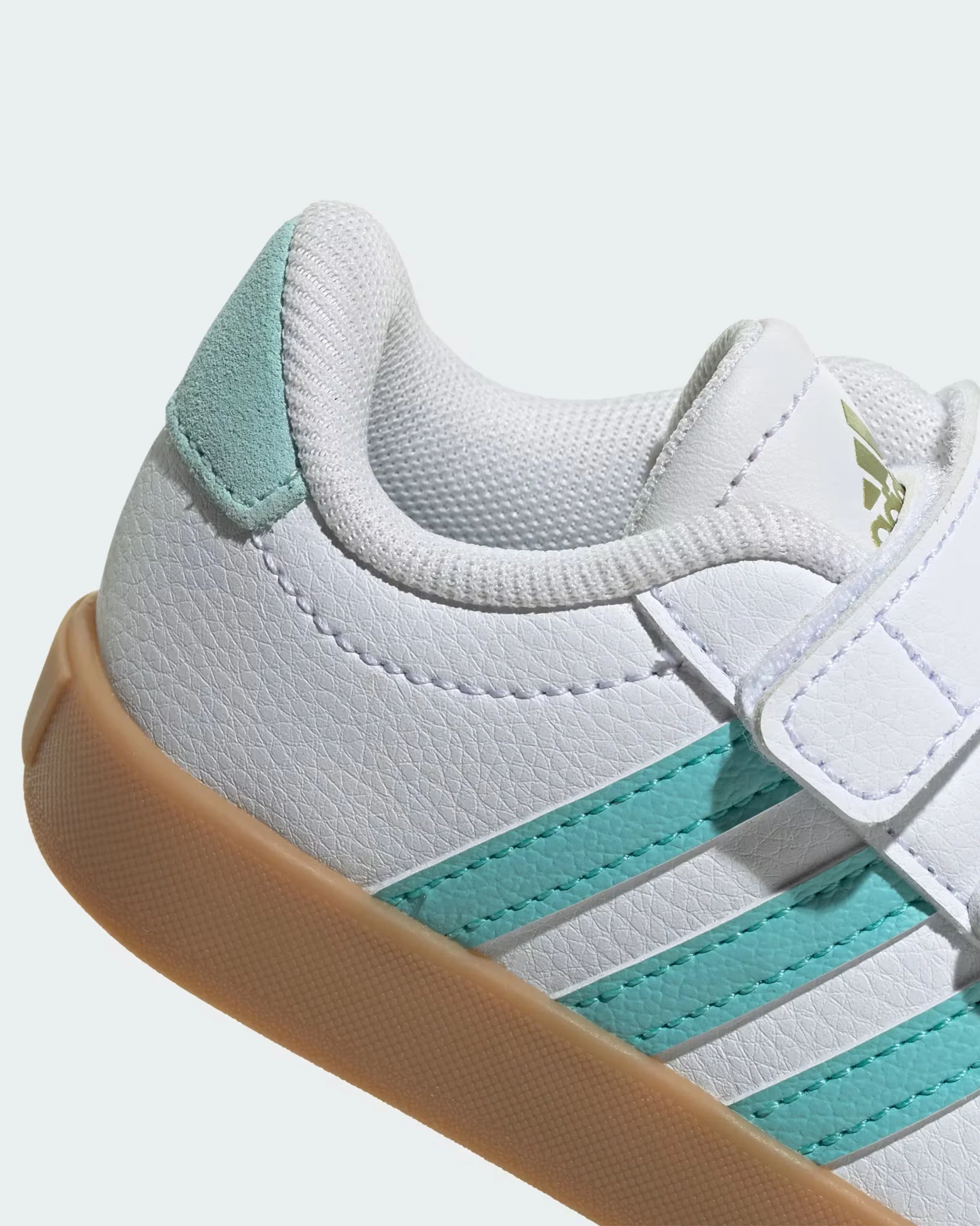 Kids VL Court 3.0 Shoe - Cloud White/Flash Aqua/Alumina - Image 7