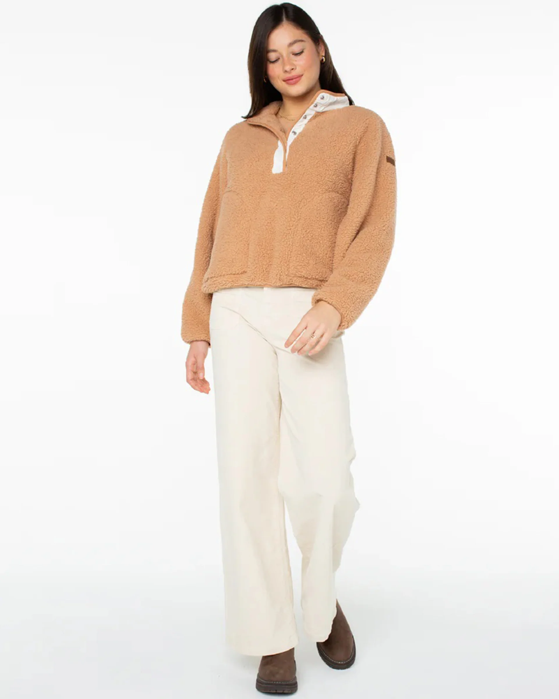 Kipsie Solid Fleece Sweater - Image 4
