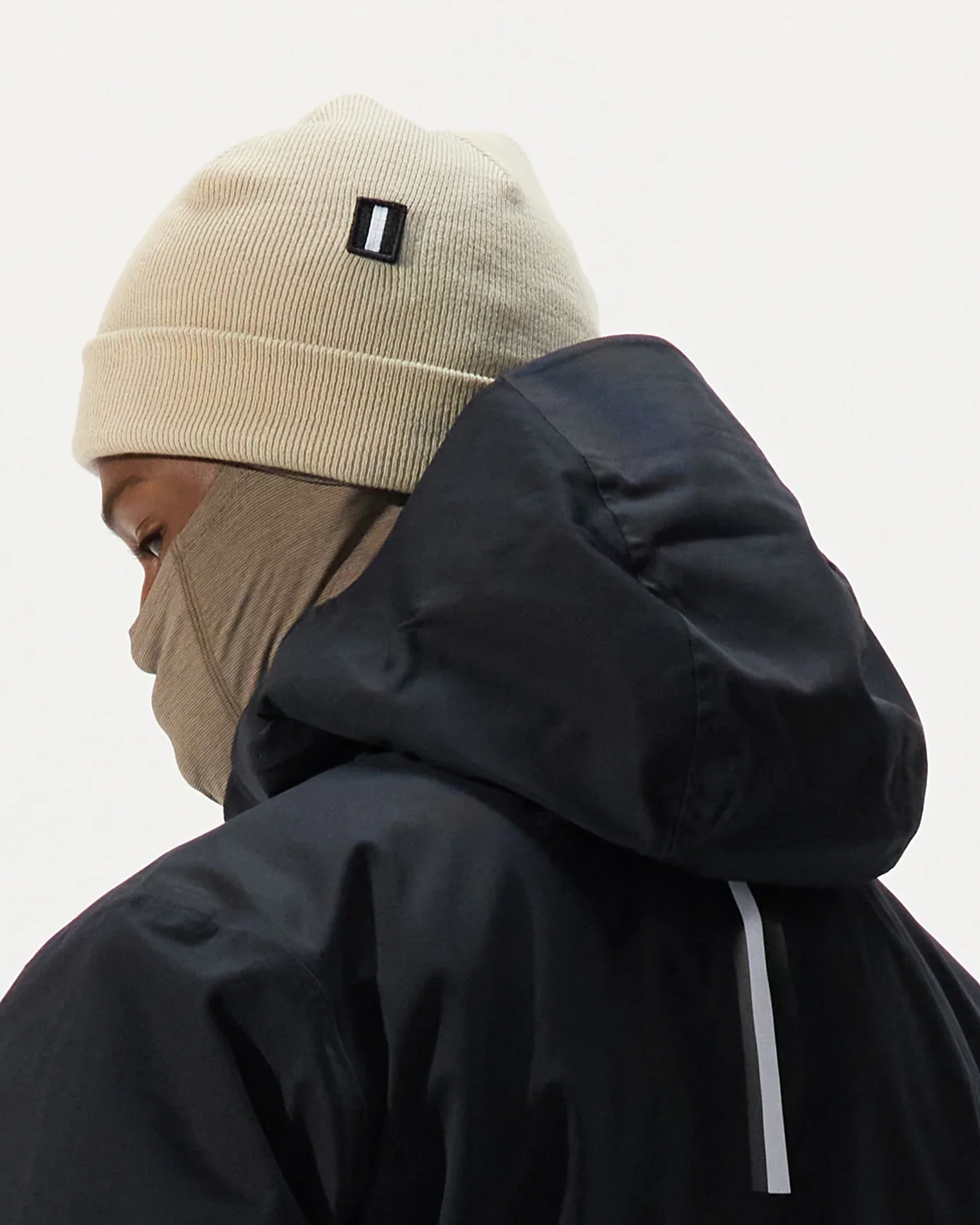 Knit Beanie - Bone - Image 3