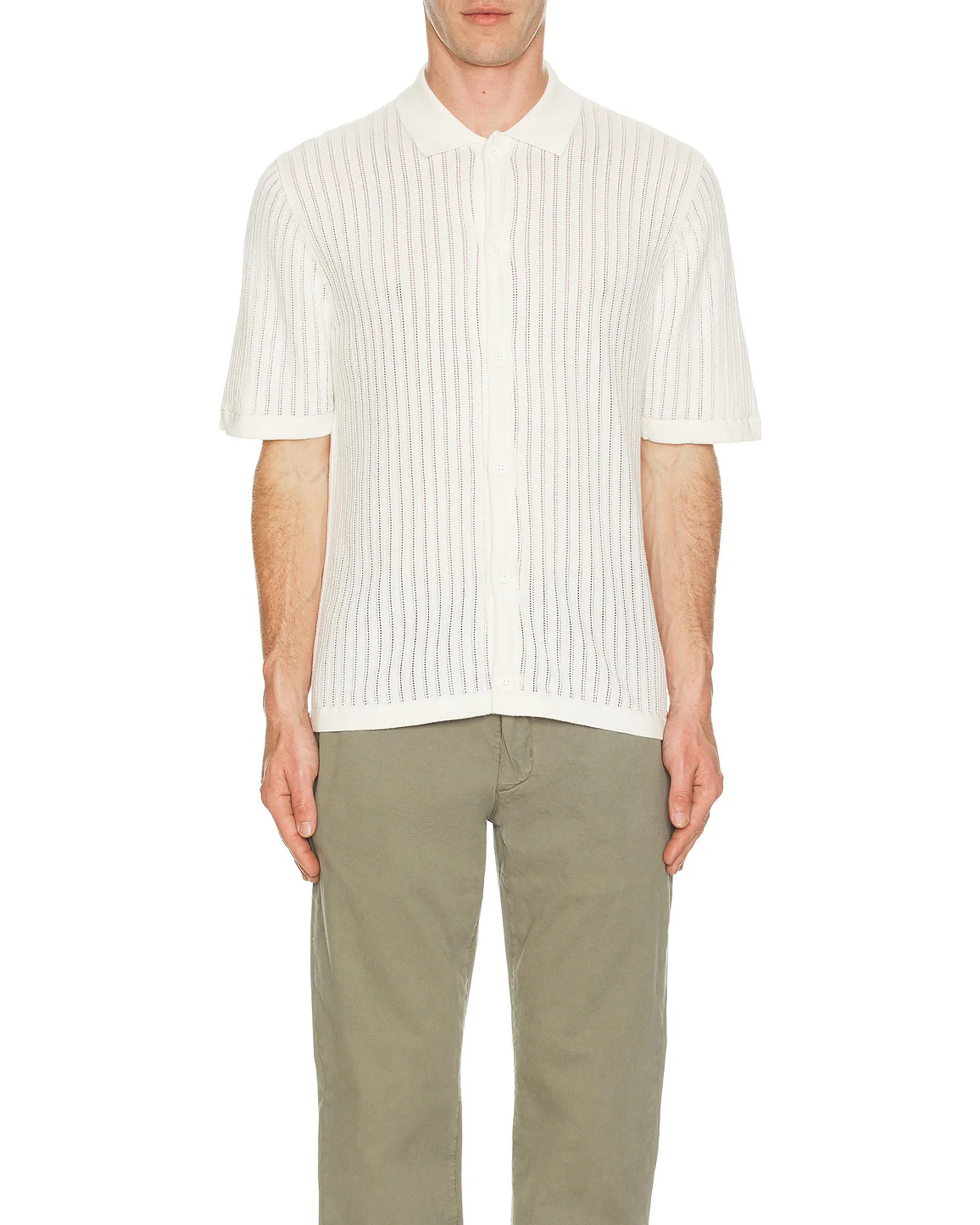 Knit Button Down Polo - Image 3
