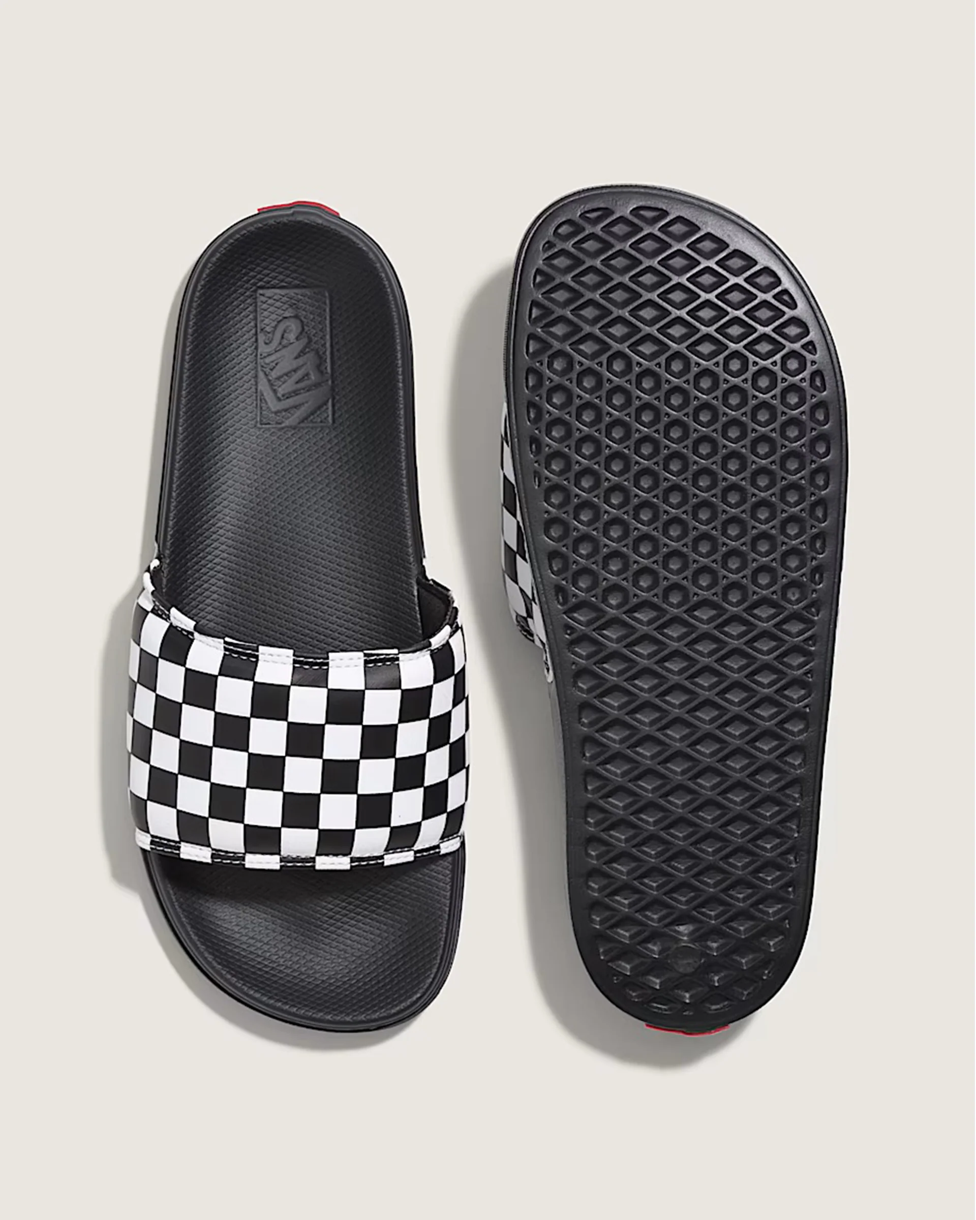 La Costa Slide - Checkerboard True White/Black - Image 3