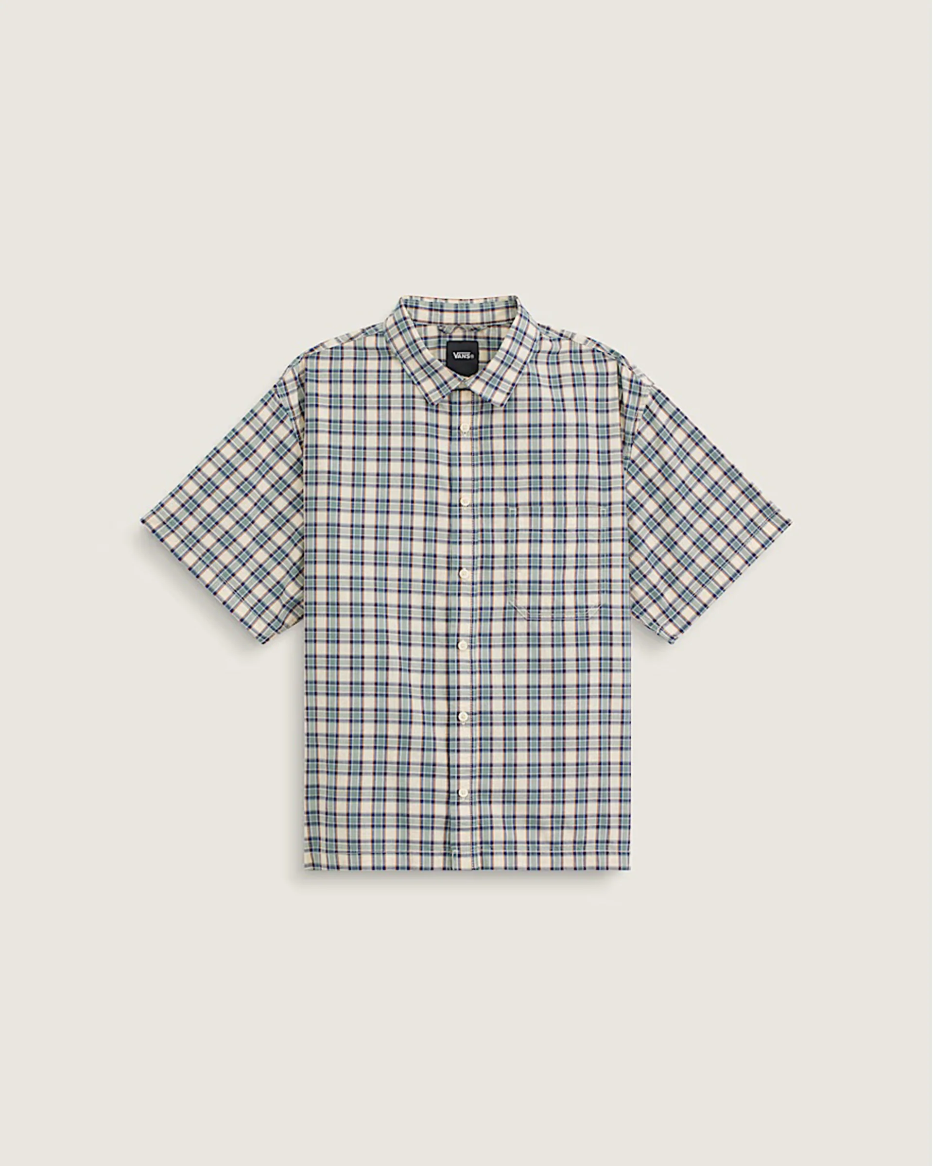 Larkspur Timber Plaid S/S Shirt - Almond Crisp