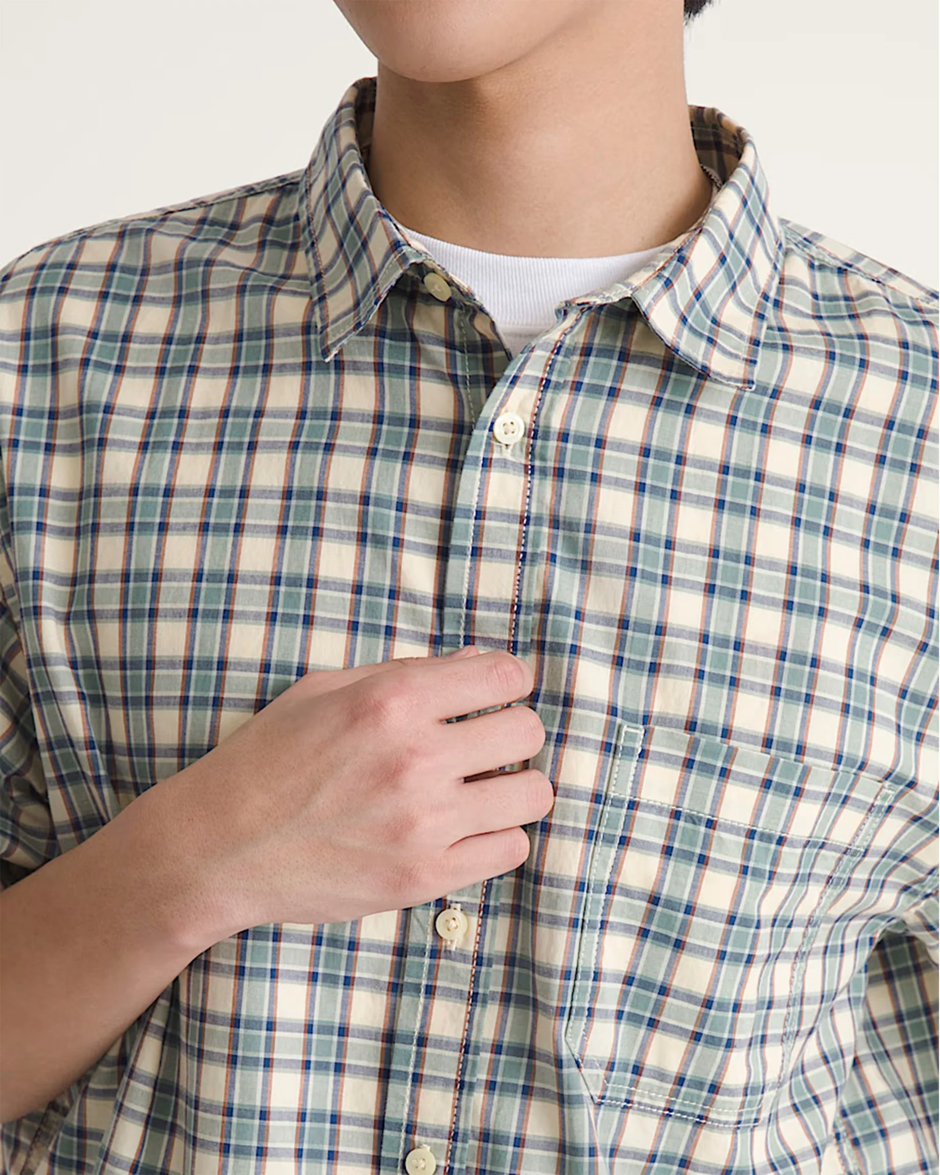 Larkspur Timber Plaid S/S Shirt - Almond Crisp - Image 5