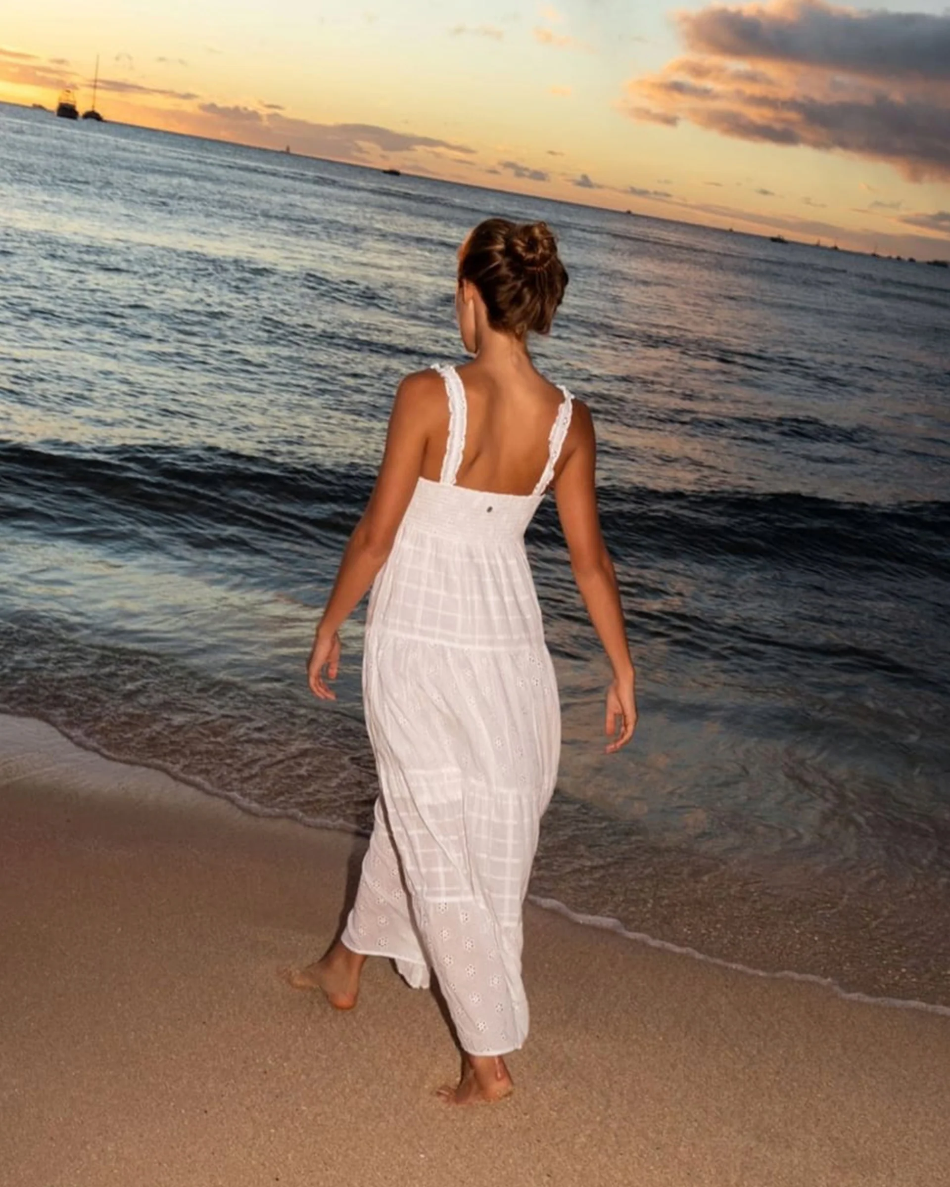 Lily Bloom Maxi Dress - White - Image 5