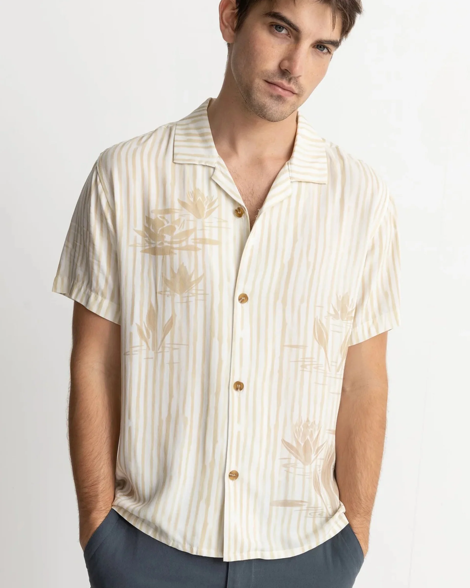 Lily Stripe Cuban S/S Shirt - Image 2