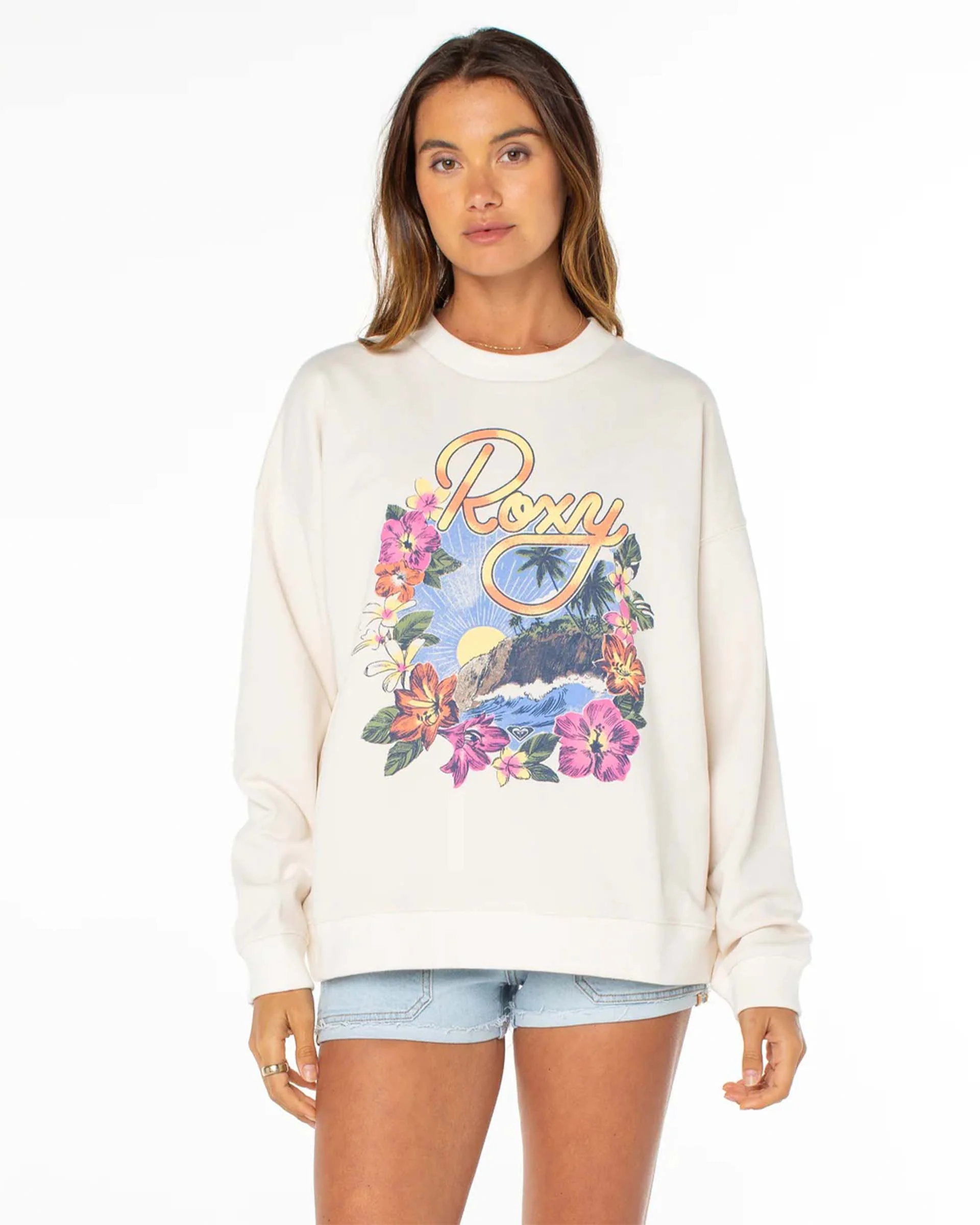 Lineup Oversized Crew Sweater - Dew Surfin