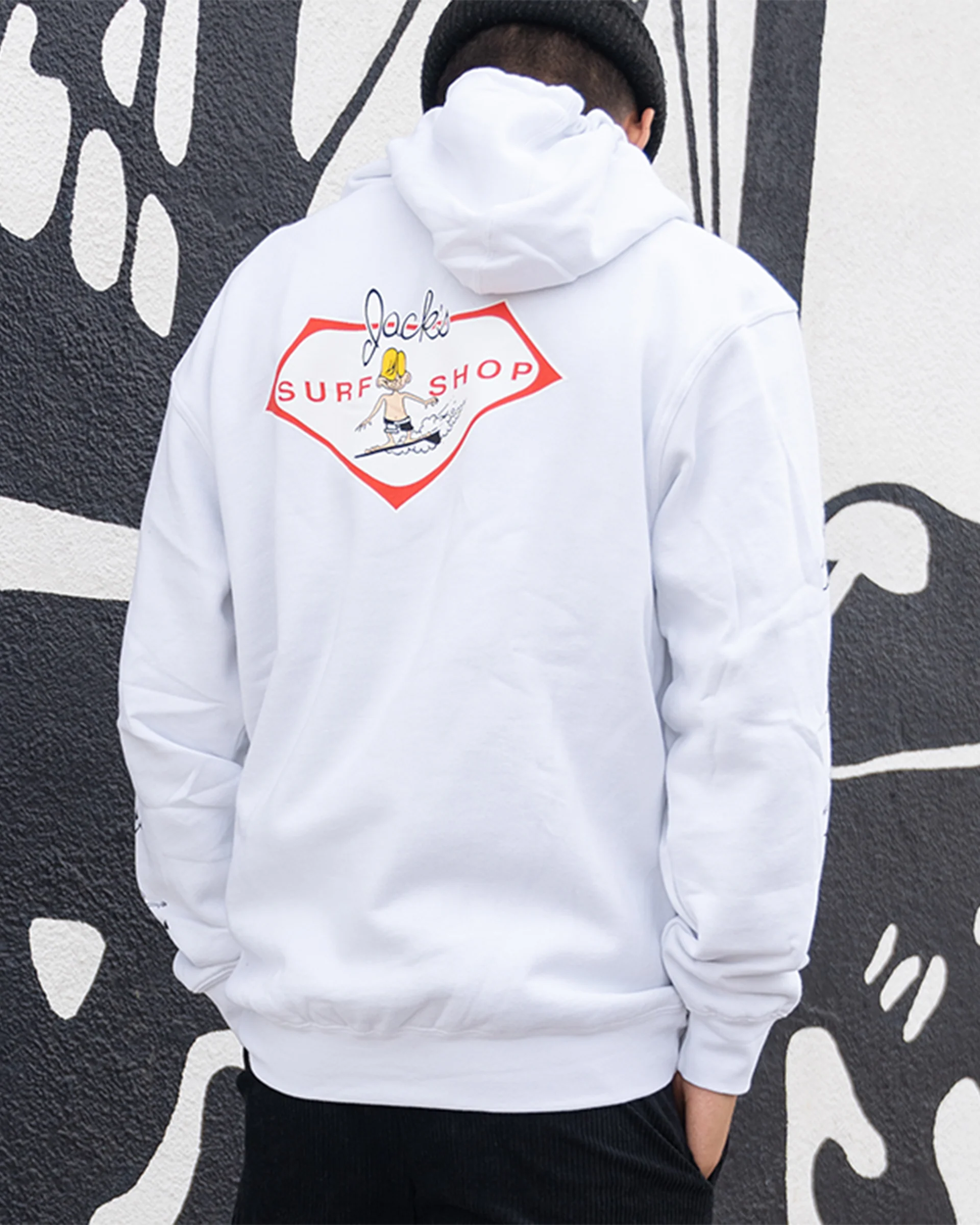 Little Dude Classic Pullover Hoodie - White - Image 4