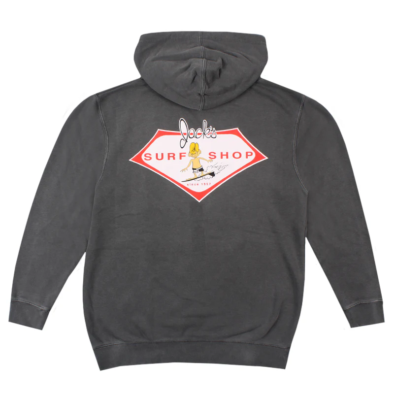 Little Dude Pigment Dyed Pullover Hoodie 25' - Black