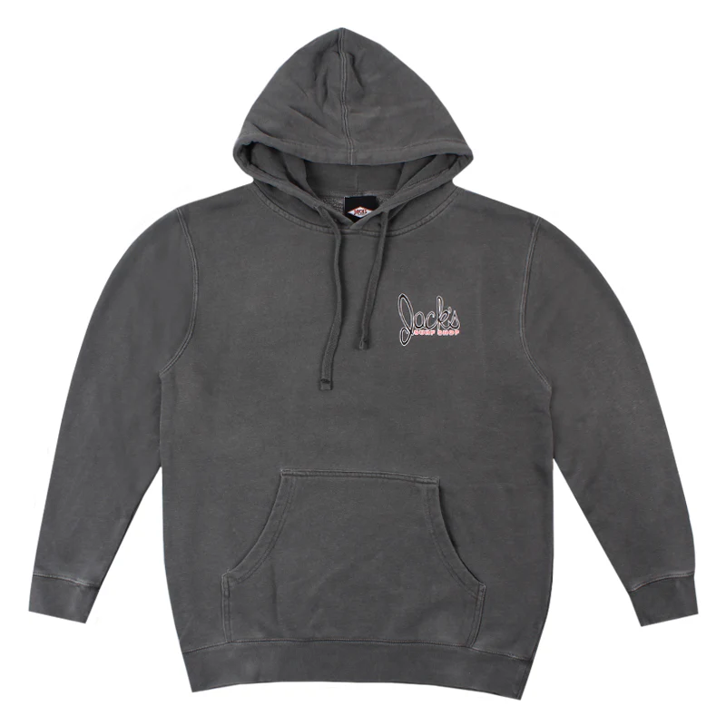 Little Dude Pigment Dyed Pullover Hoodie 25' - Black - Image 2